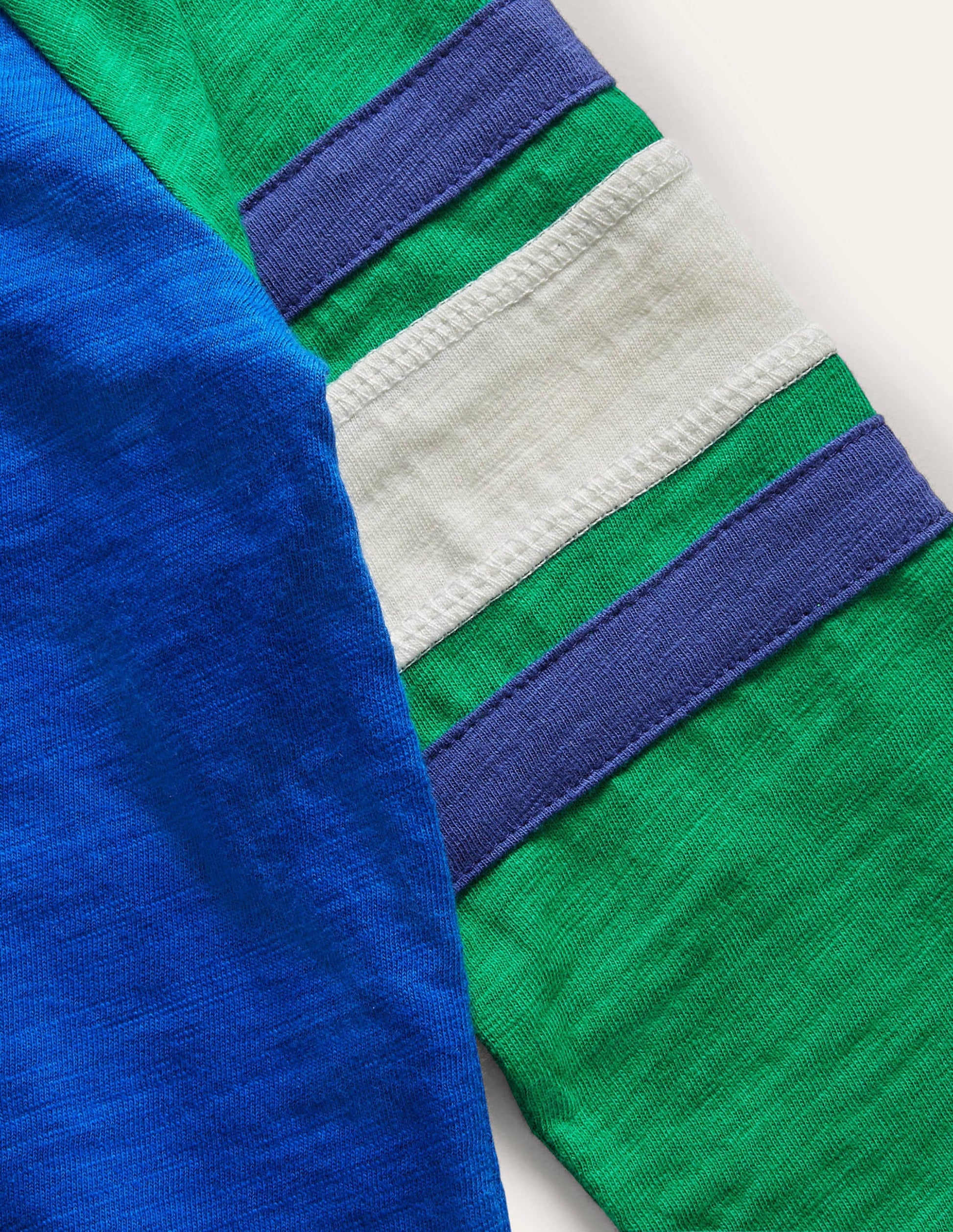 T-shirt à manches raglan-Bleu brillant/poivron vert-3