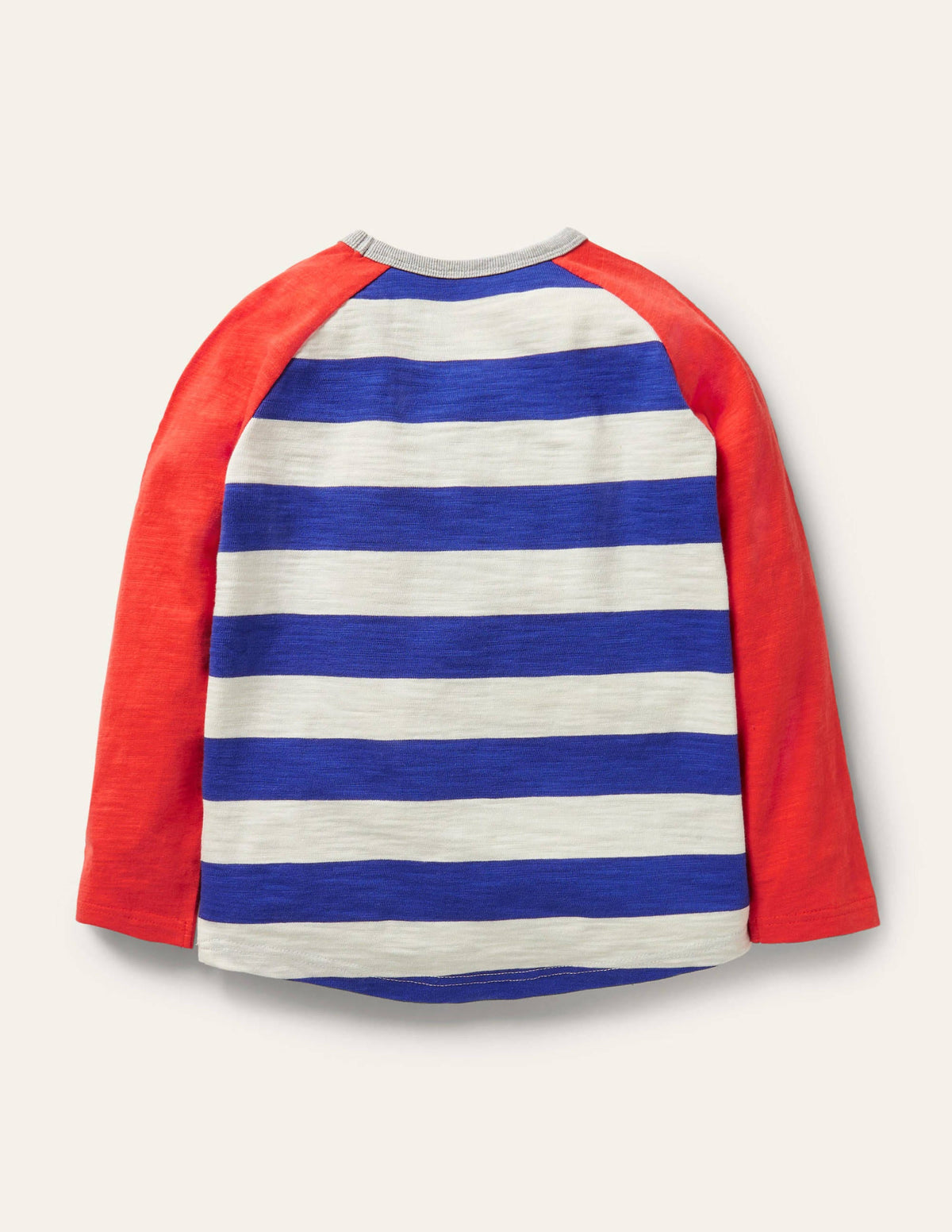 Raglan-Oberteil-Segelblau/Erdbeerrot - Image 2