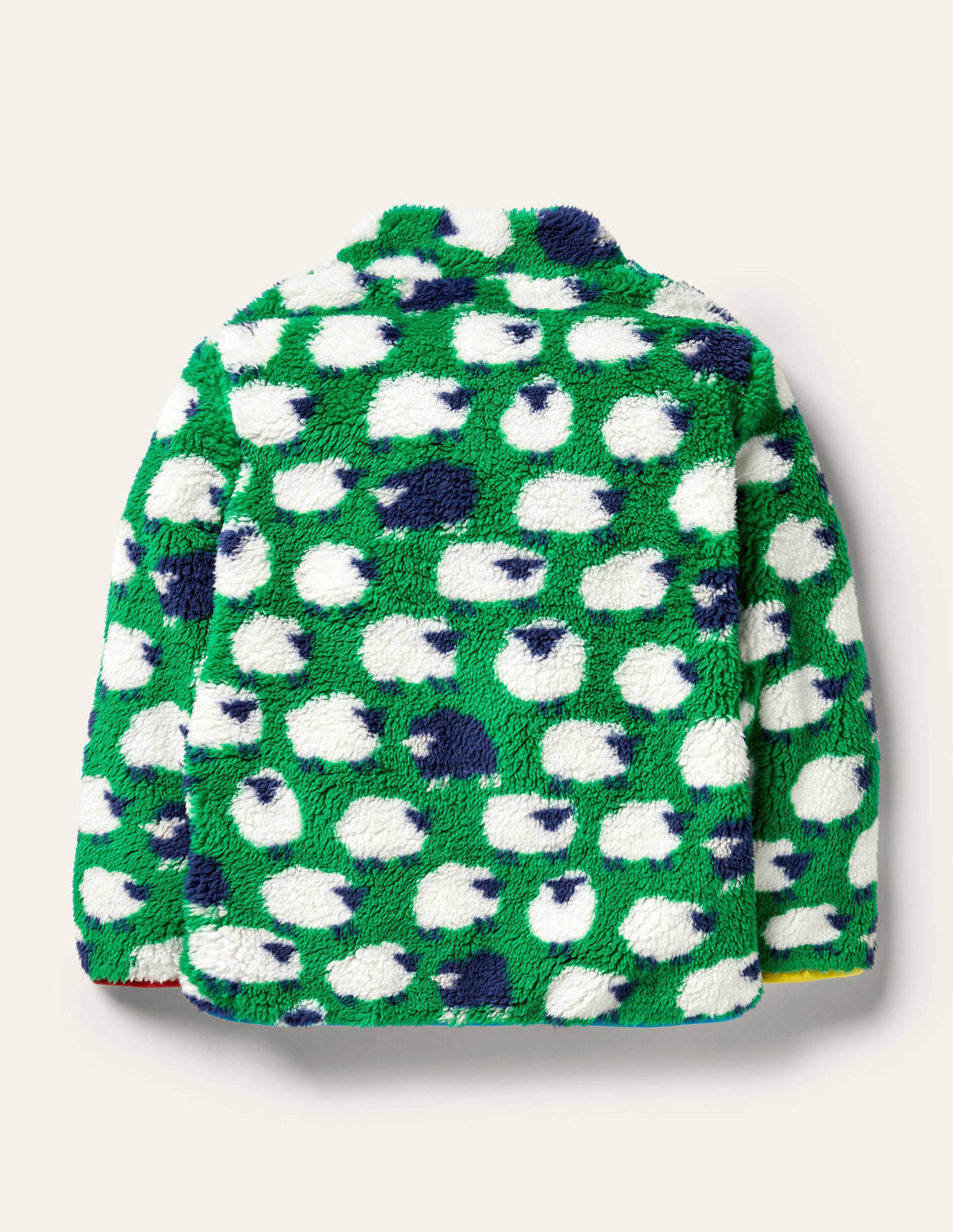 Wendbarer Pullover mit Reißverschluss-Paprikagrün, Schaf-2