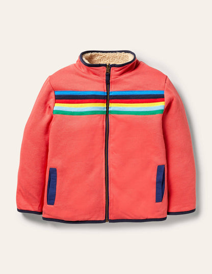 Pull zippé réversible-Arc-en-ciel écru-3
