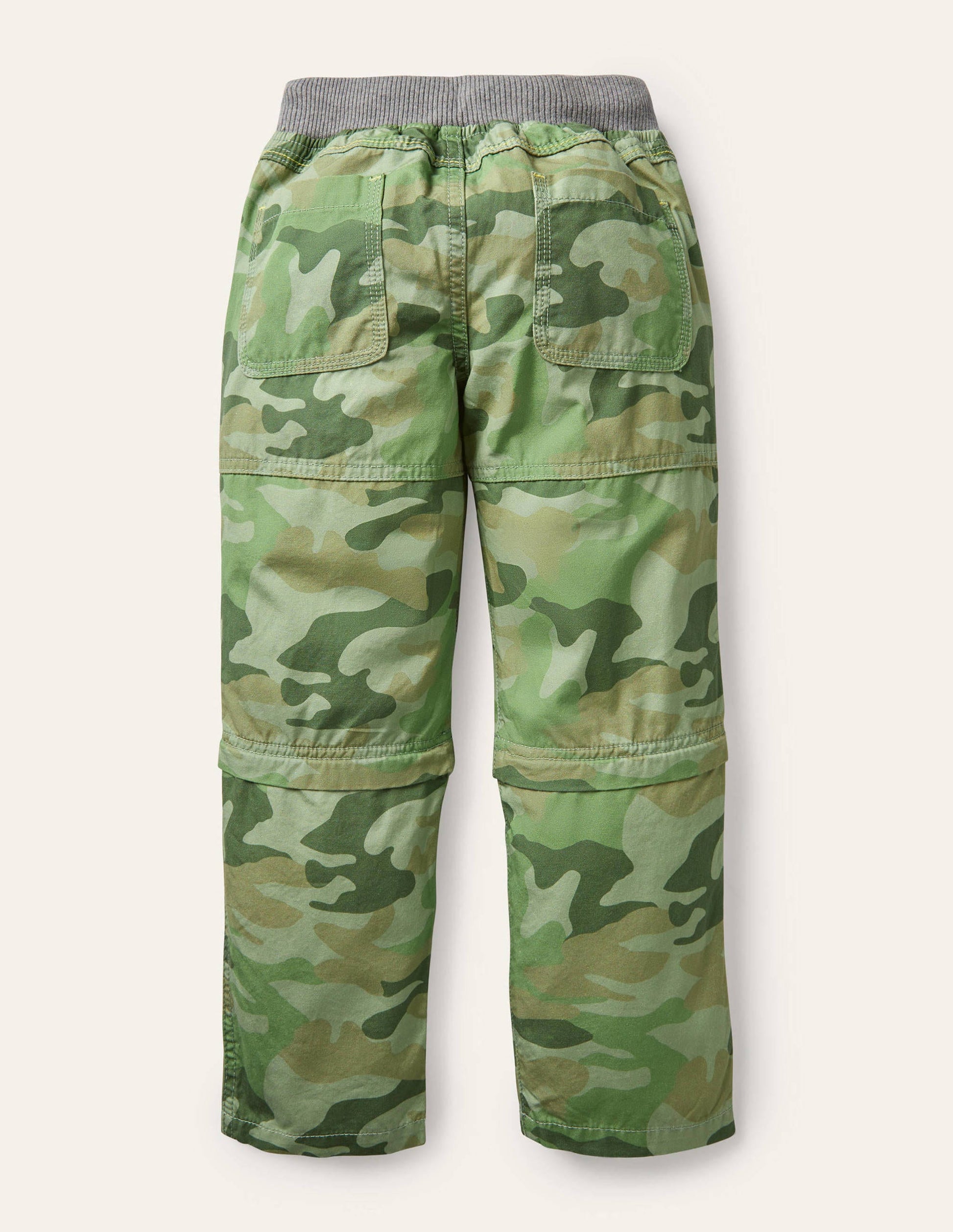 Zip-off Techno-Hose-Grün, Camouflagemuster-2
