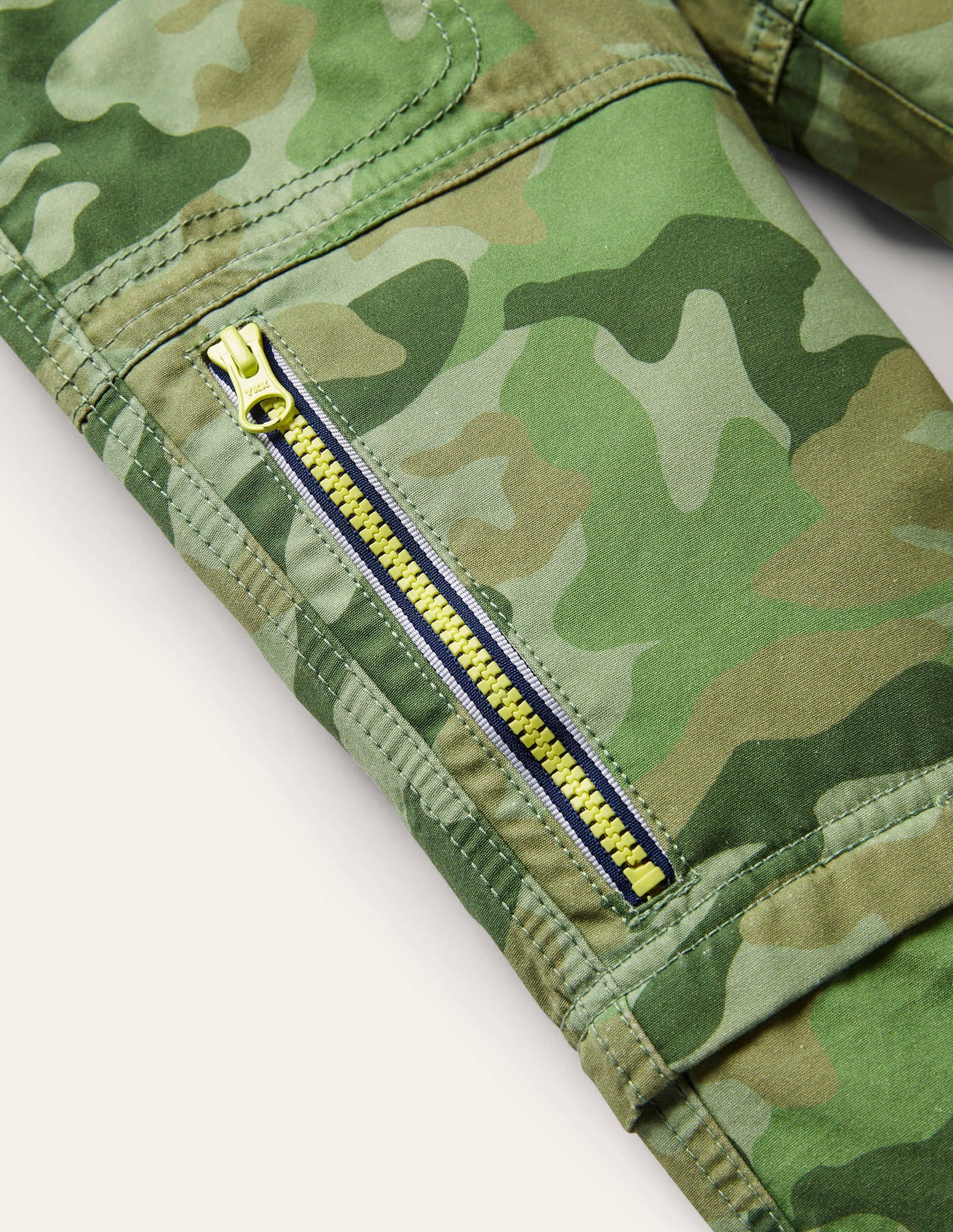 Zip-off Techno-Hose-Grün, Camouflagemuster - Image 3