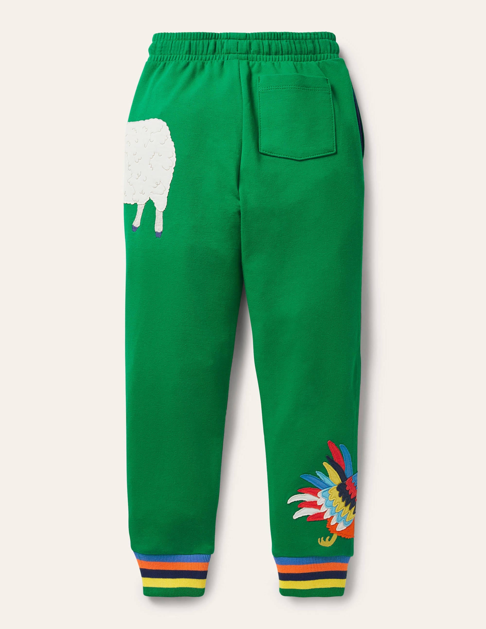 Bas de jogging à appliqué coq-Animaux poivron vert - Image 2