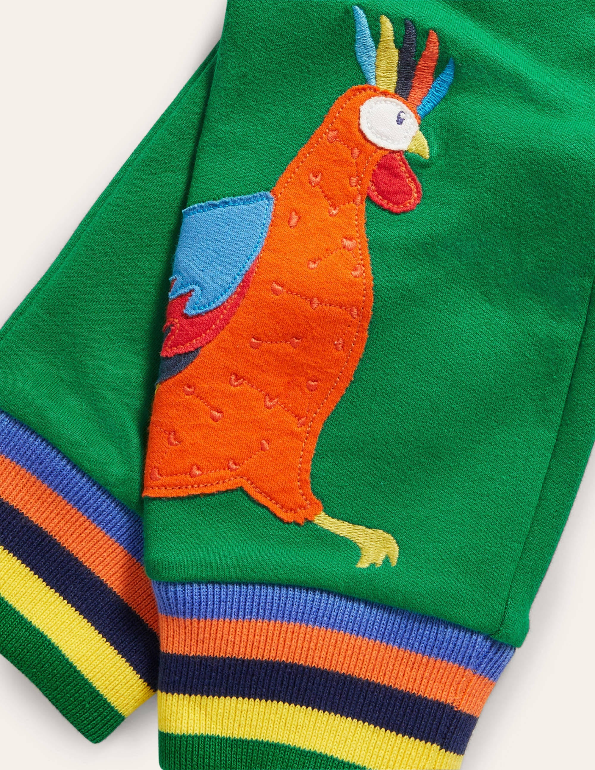 Bas de jogging à appliqué coq-Animaux poivron vert - Image 3