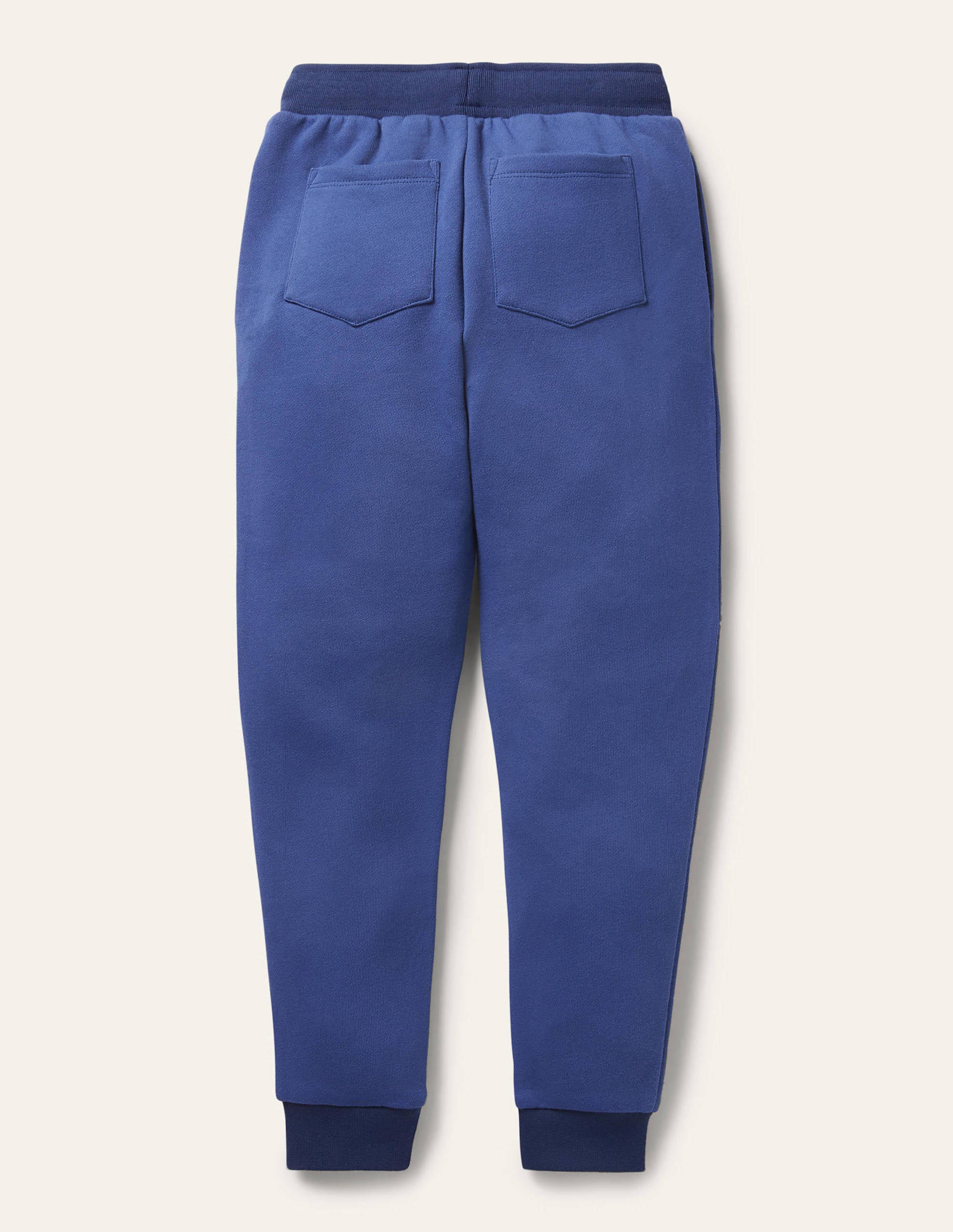 Bas de jogging à appliqué aux genoux-Crabes bleu vague - Image 2
