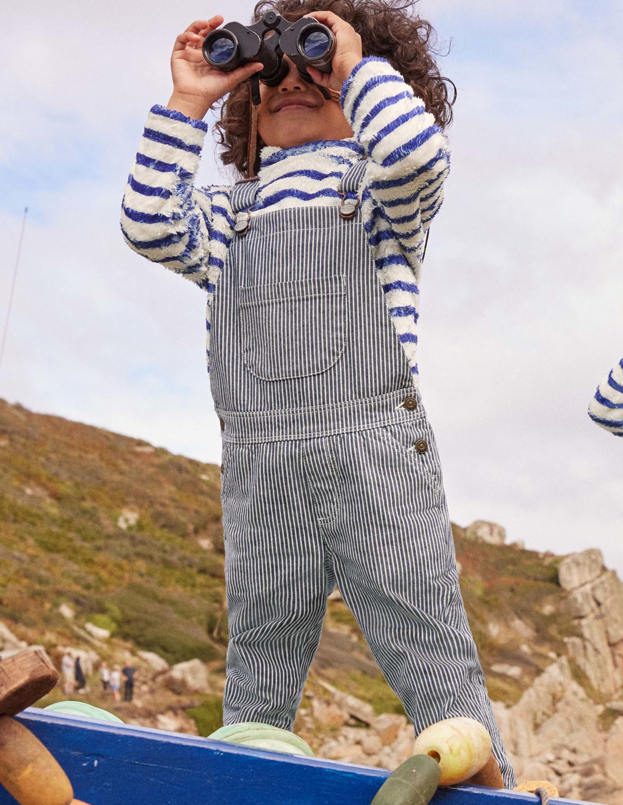 Ticking Stripe Dungarees-Indigo Ticking - Image 6