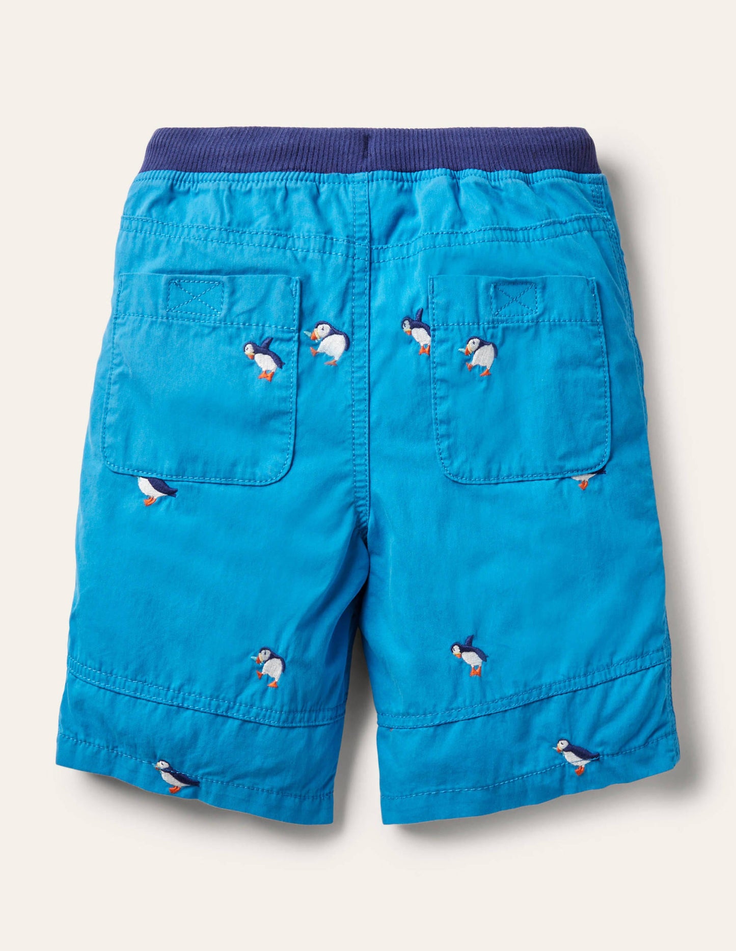 Abenteuer-Shorts-Marokkoblau, Papageitaucher