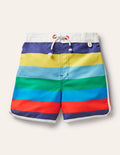 Short de surf-Rayé arc-en-ciel