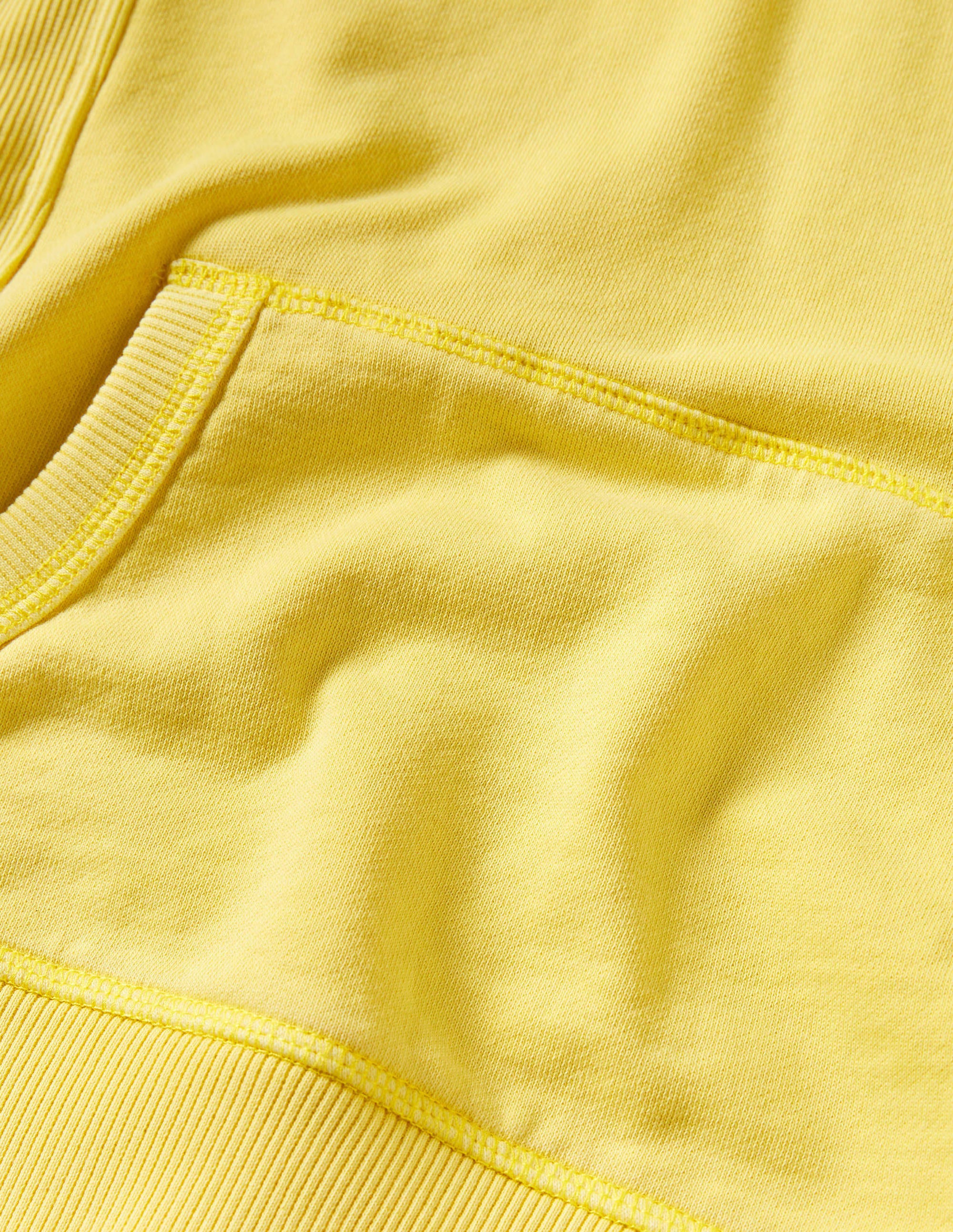Sweat à capuche teint en pièce-Jaune maïs - Image 3