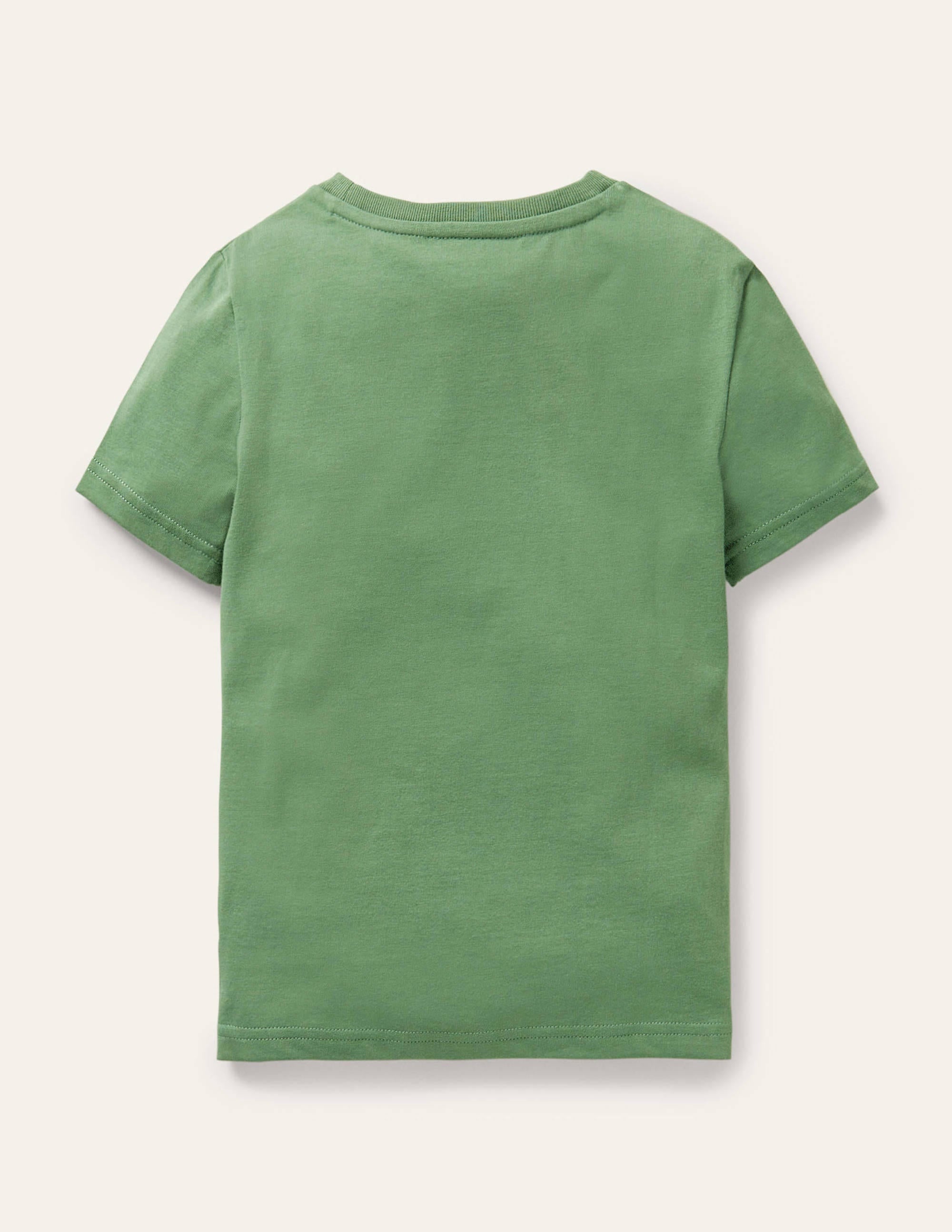 T-shirt à motif grille graphique-Poules vert romarin - Image 2