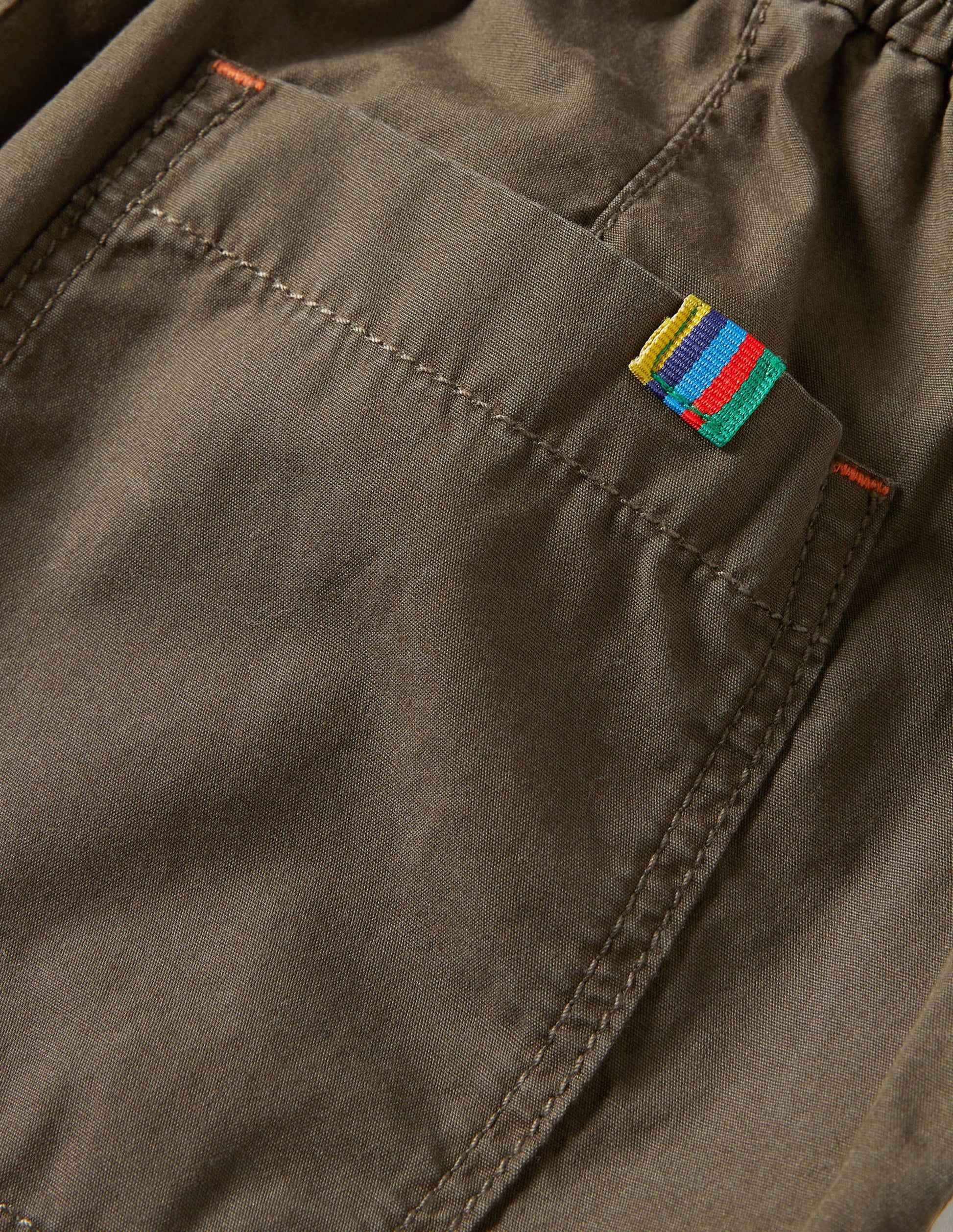 Pantalon en velours côtelé doublé-Vert kaki-3