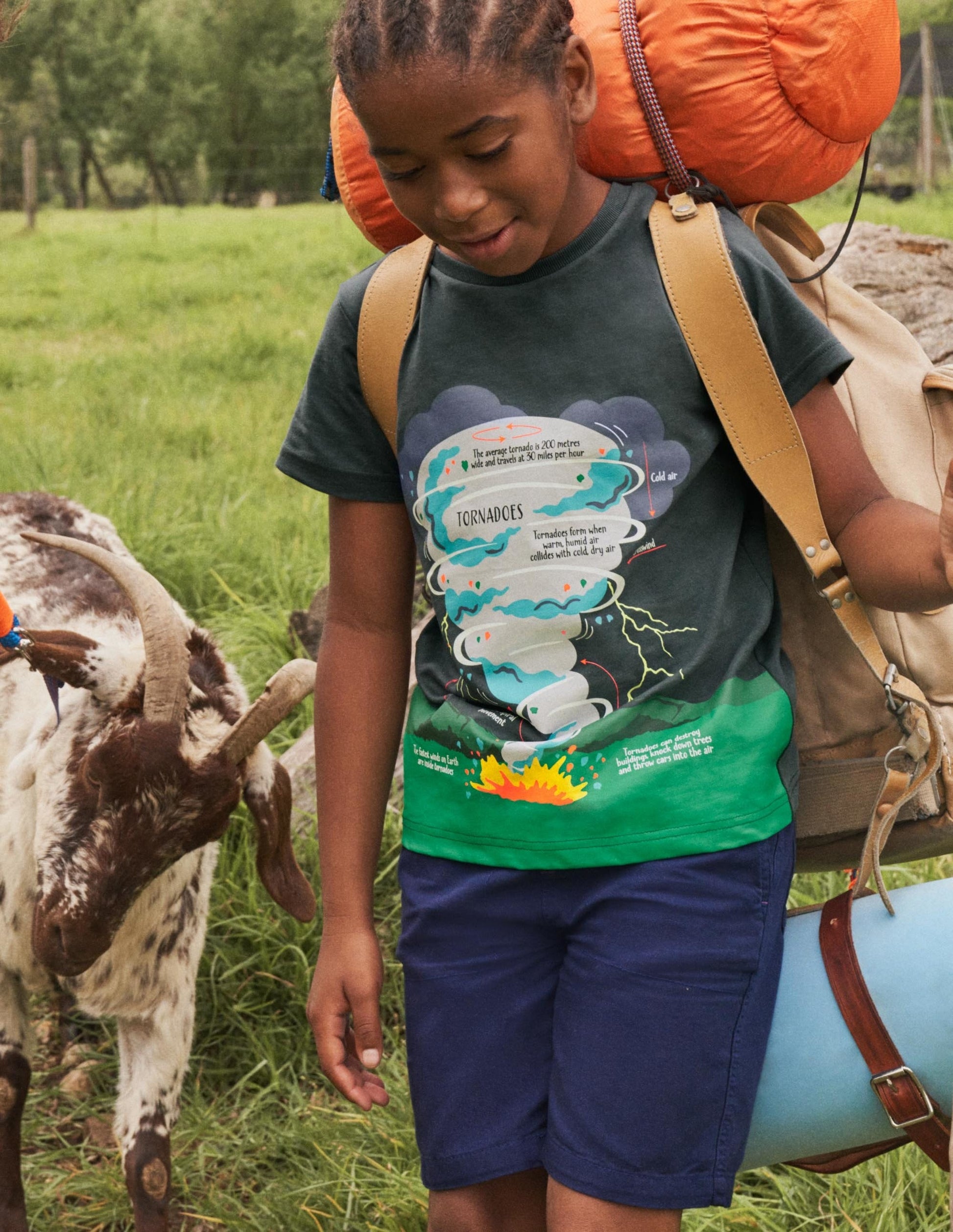 Shorts zum Hineinschlüpfen mit Kordelzug-Schuluniform-Navy-5