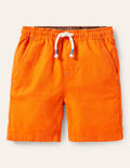 Pull-on Drawstring Shorts-Mandarin Orange
