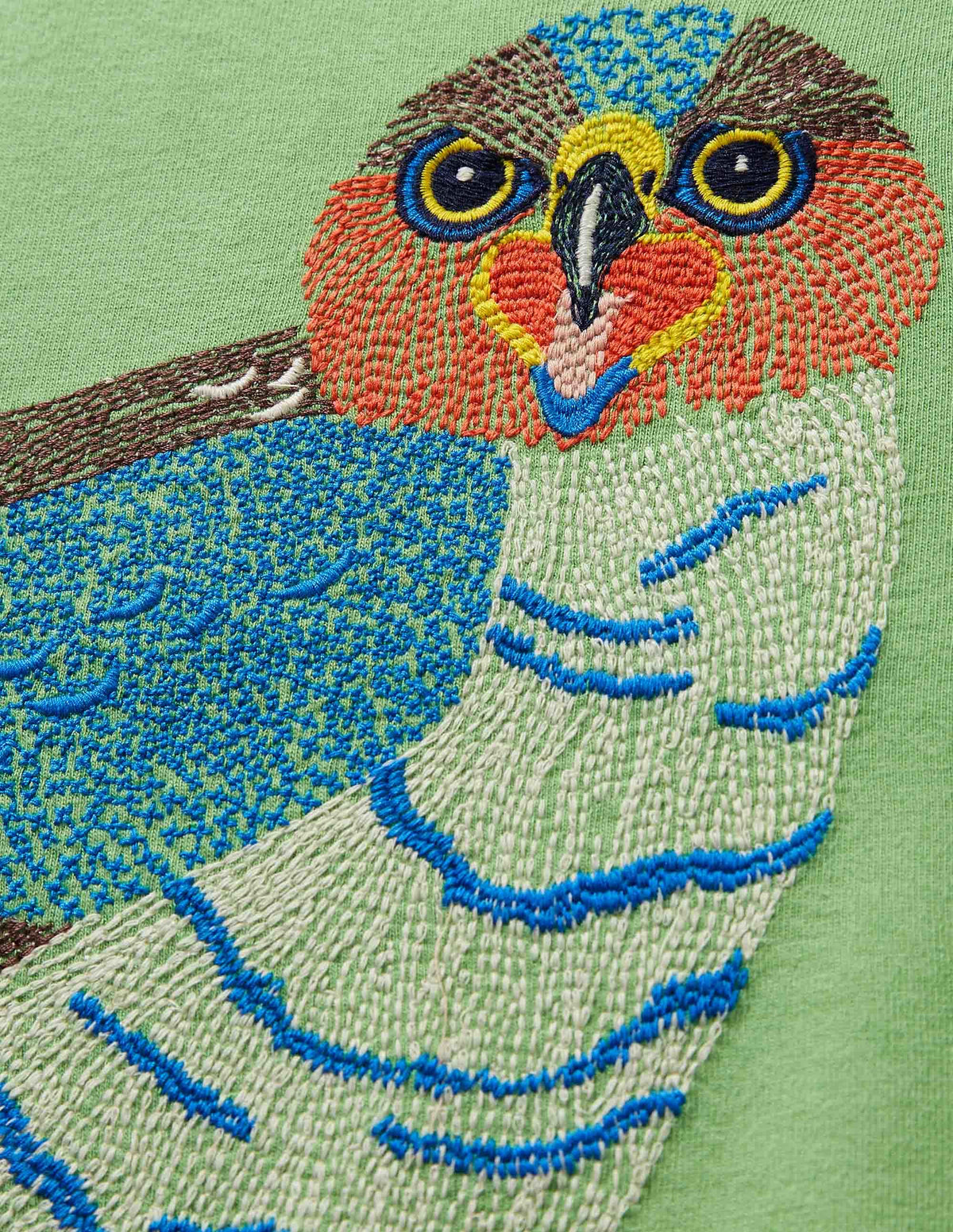 T-Shirt mit Superstitch-Aloe-Vera-Grün, Sperber - Image 3