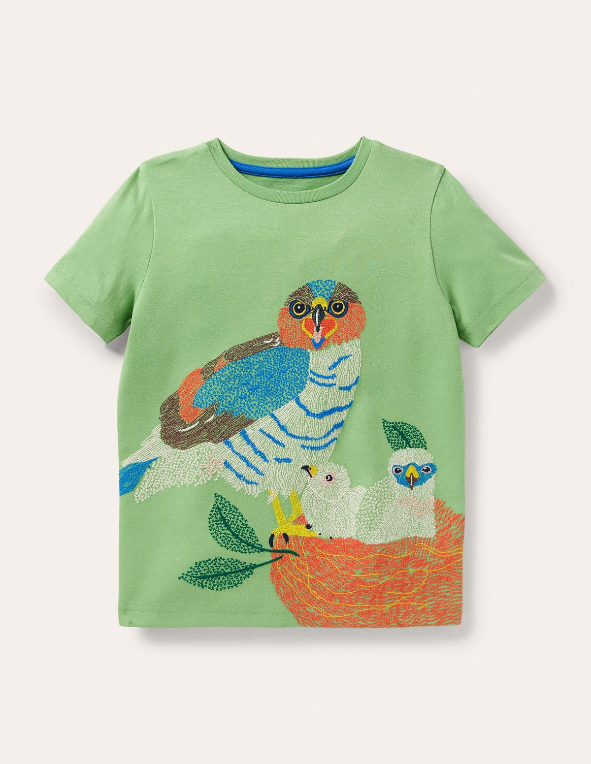 T-Shirt mit Superstitch-Aloe-Vera-Grün, Sperber-1