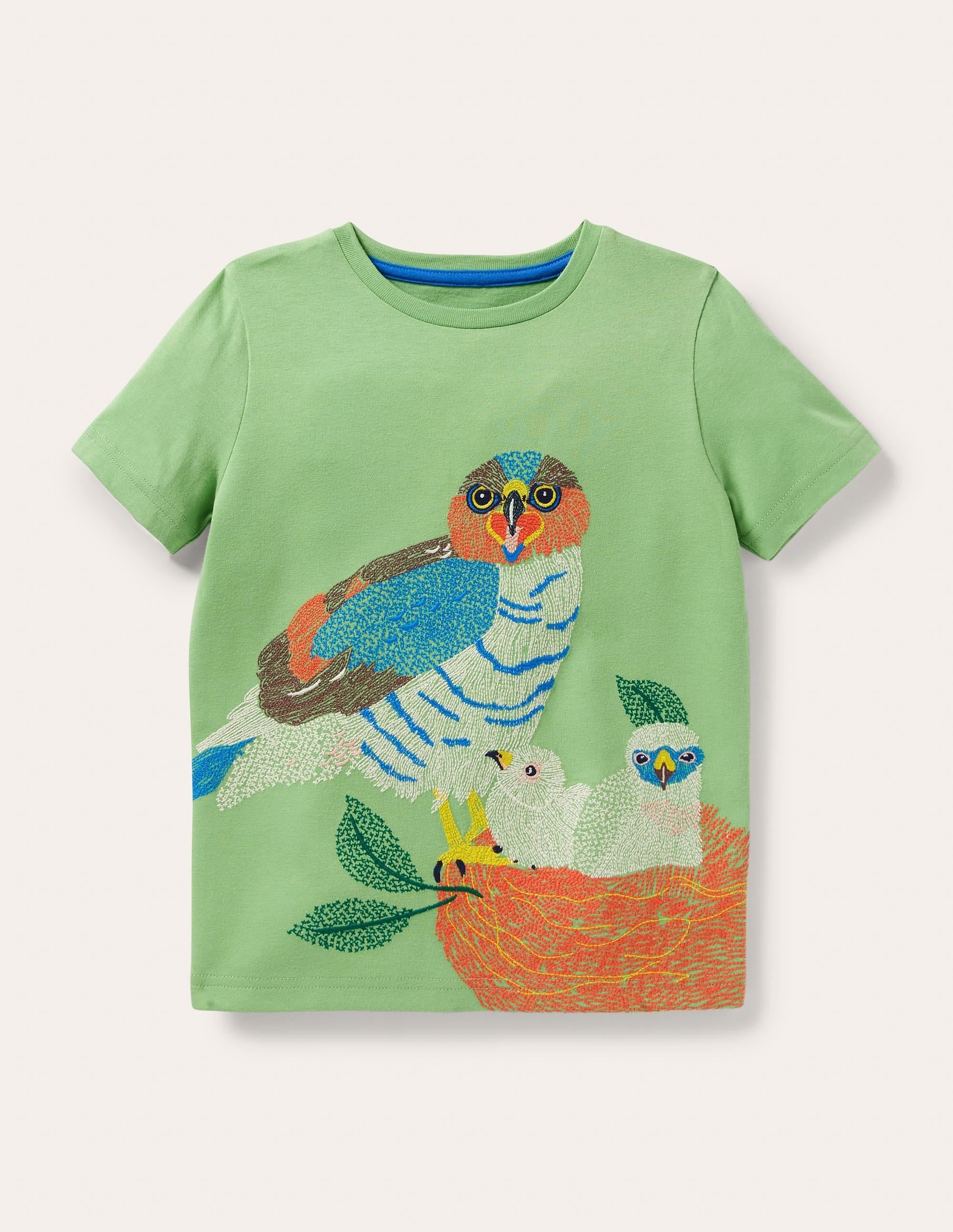 T-Shirt mit Superstitch-Aloe-Vera-Grün, Sperber - Image 1