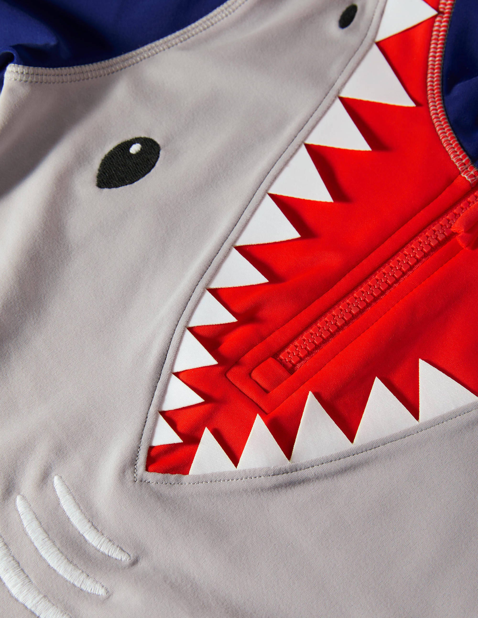 Haut de plage partiellement zippé-Requin gris ardoise - Image 3