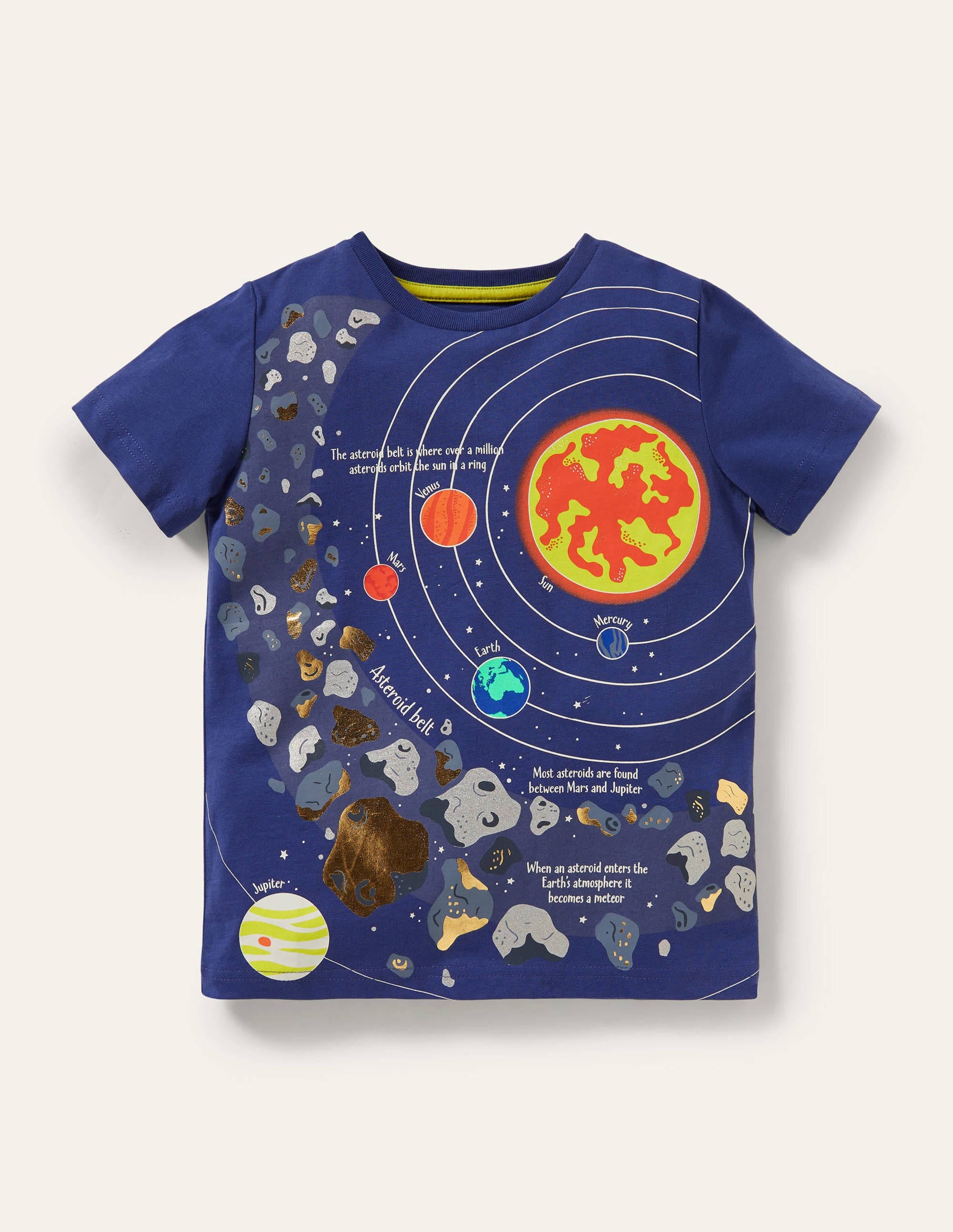 T-Shirt mit lehrreichem Motiv-Segelblau, Planeten - Image 1