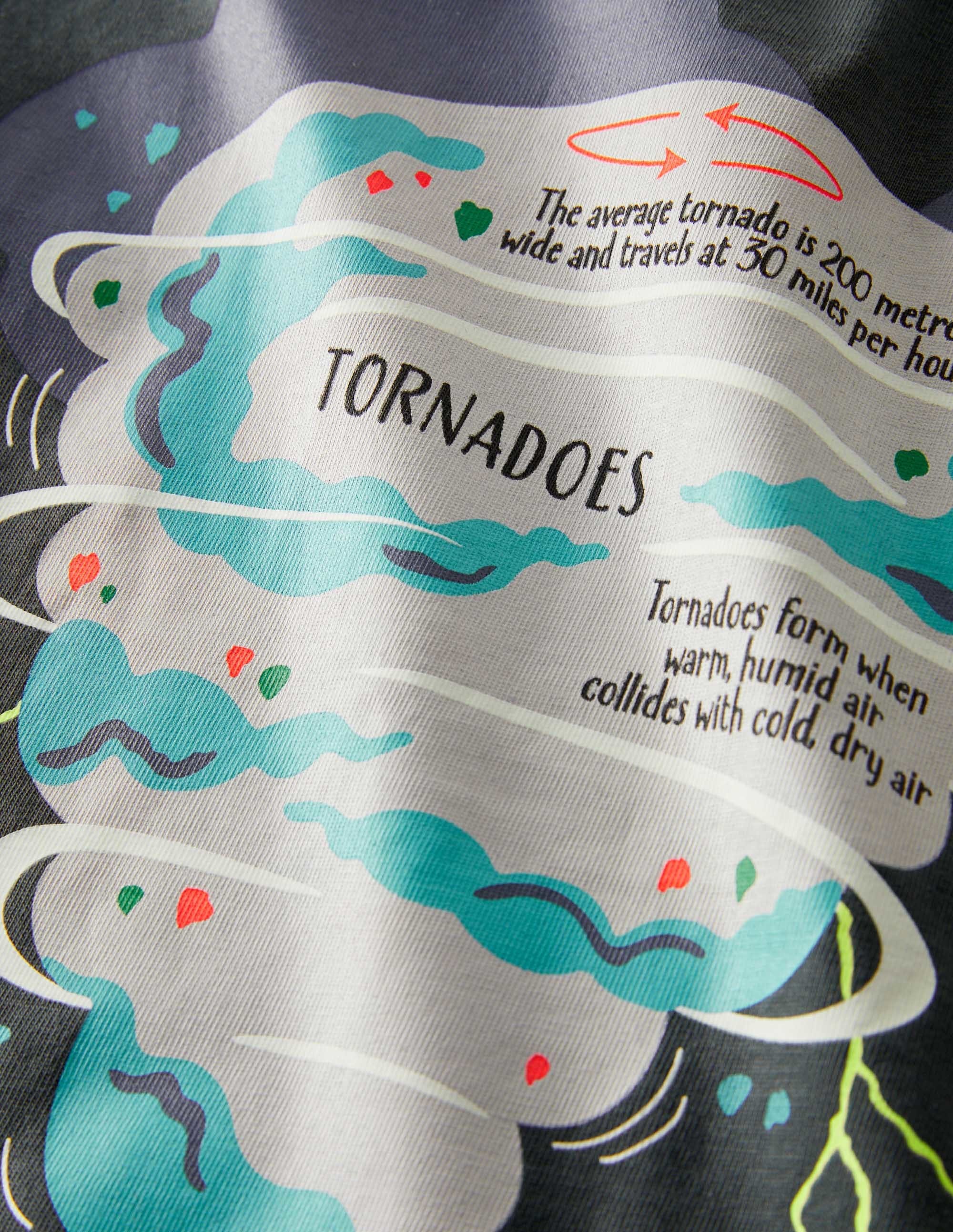 T-shirt éducatif phosphorescent-Tornade gris fumée - Image 3