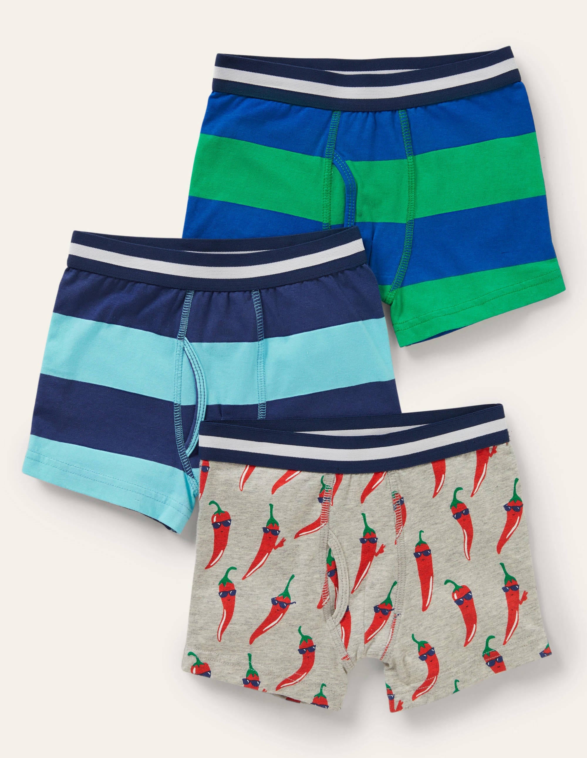 3 boxers en jersey-Piments multi - Image 1