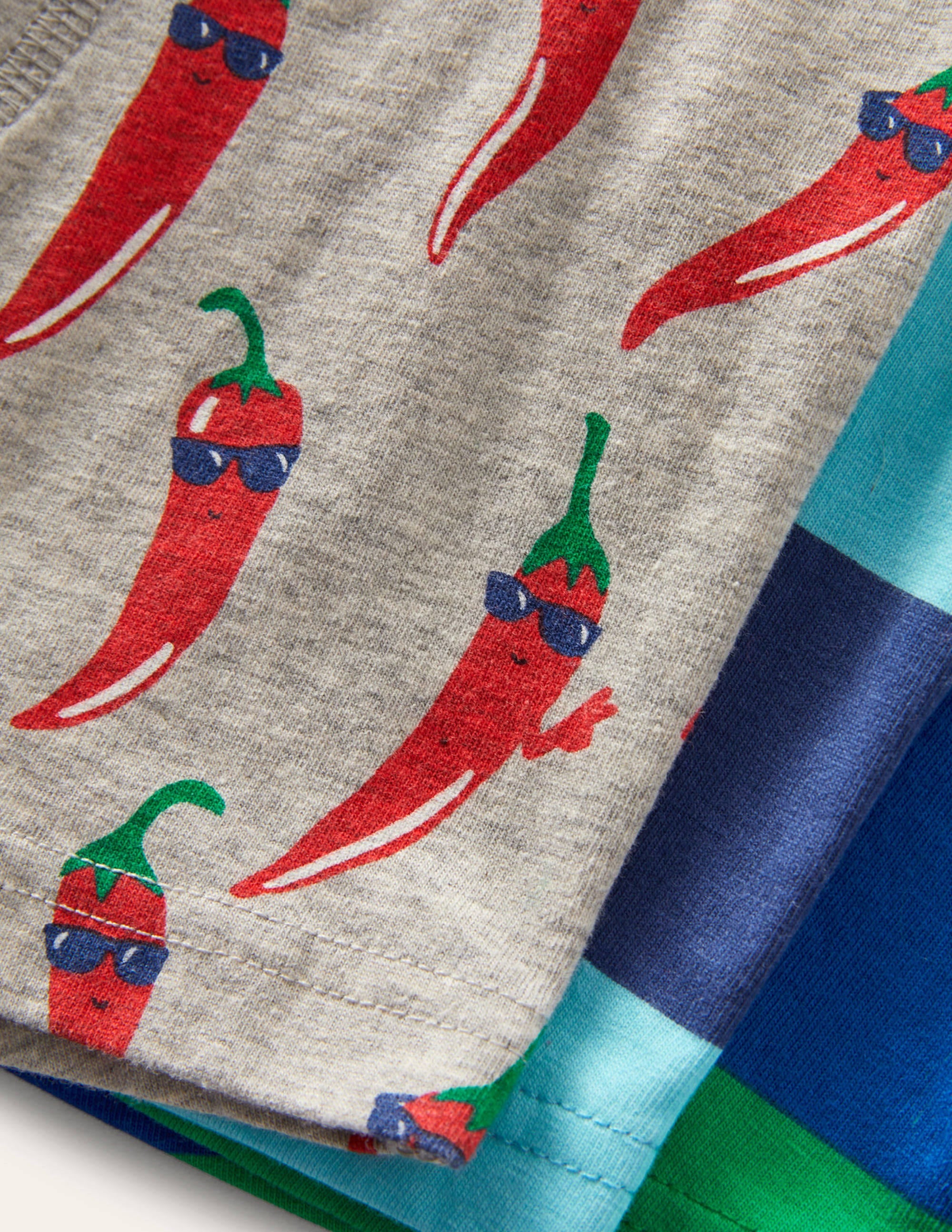 3 boxers en jersey-Piments multi - Image 2