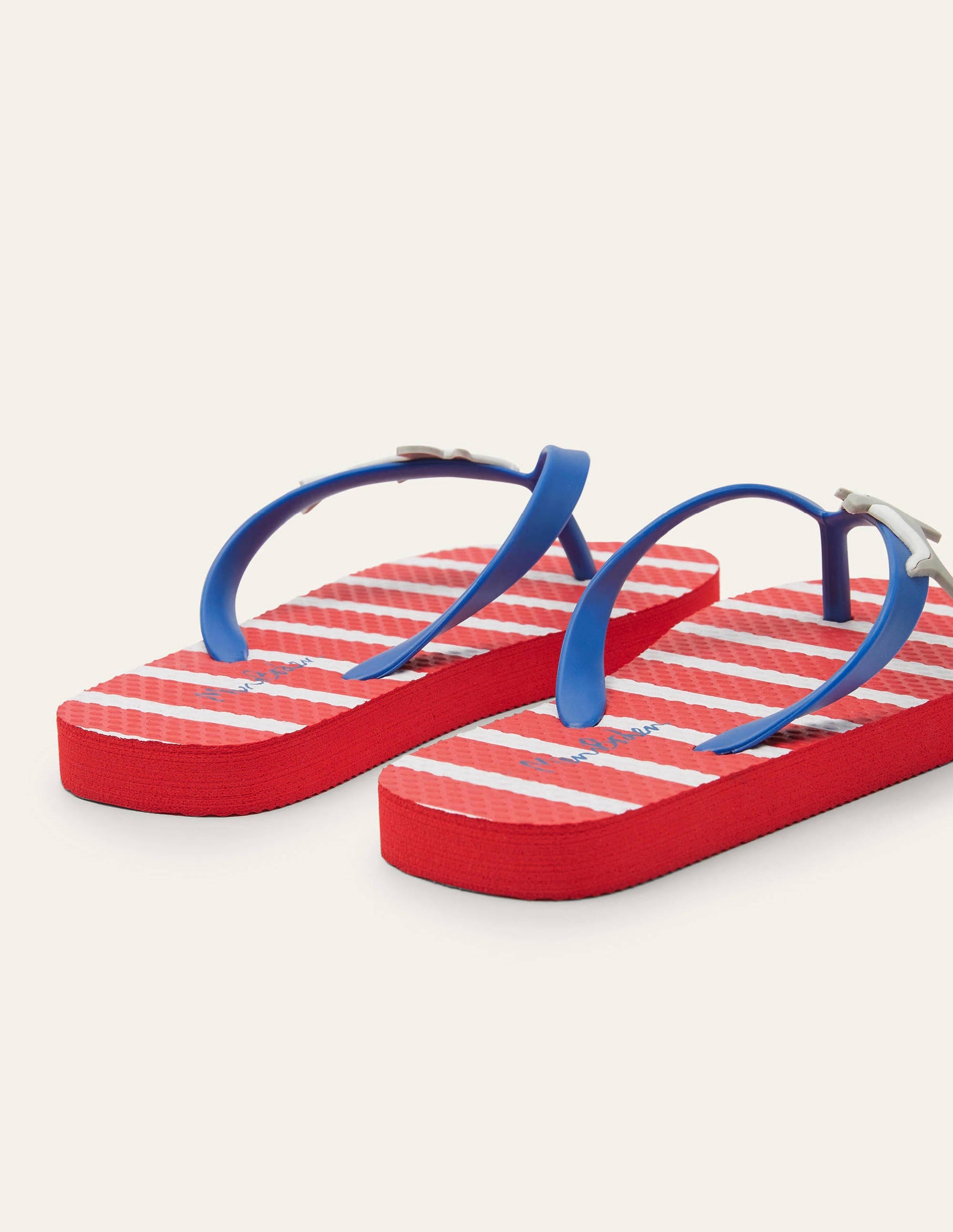 Tongs pour garçon-Requins rouge/ivoire-3