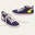 Baskets montantes fantaisie en toile-Arc-en-ciel pois bleu marine universitaire - Image 3