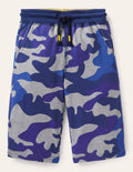 Jersey-Baggyhose-Blitzblau, Camouflage