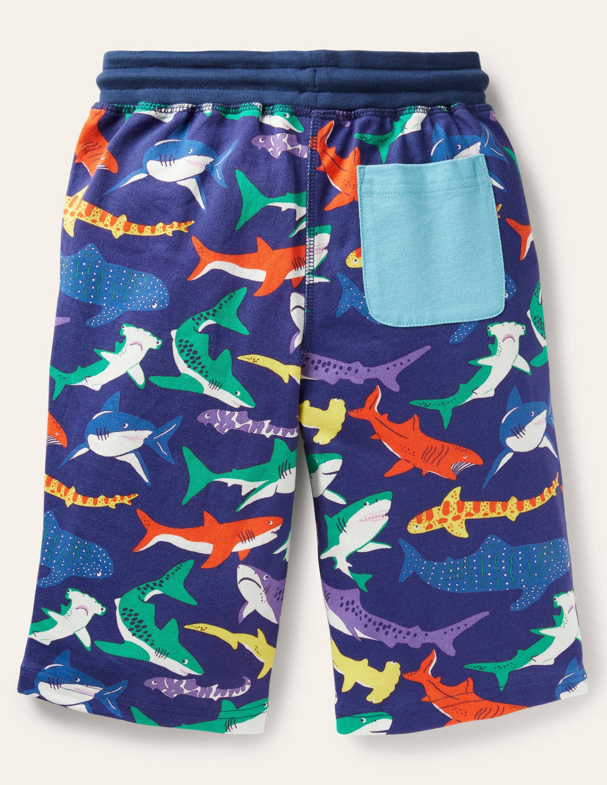 Baggy en jersey-Requins multi bleu tribord-2