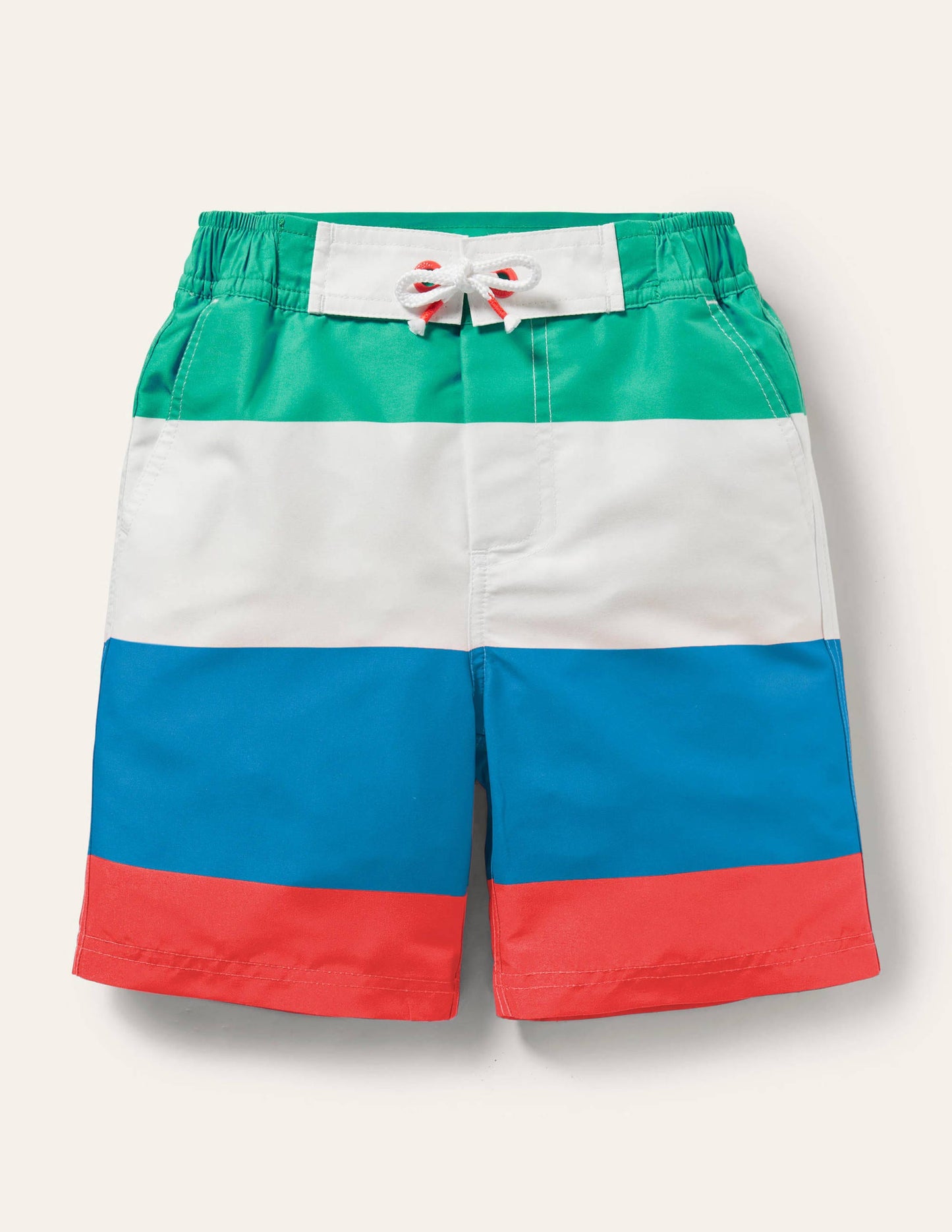 Bermudas-Kräftiges Korallenrot/Bunt, Gestreift