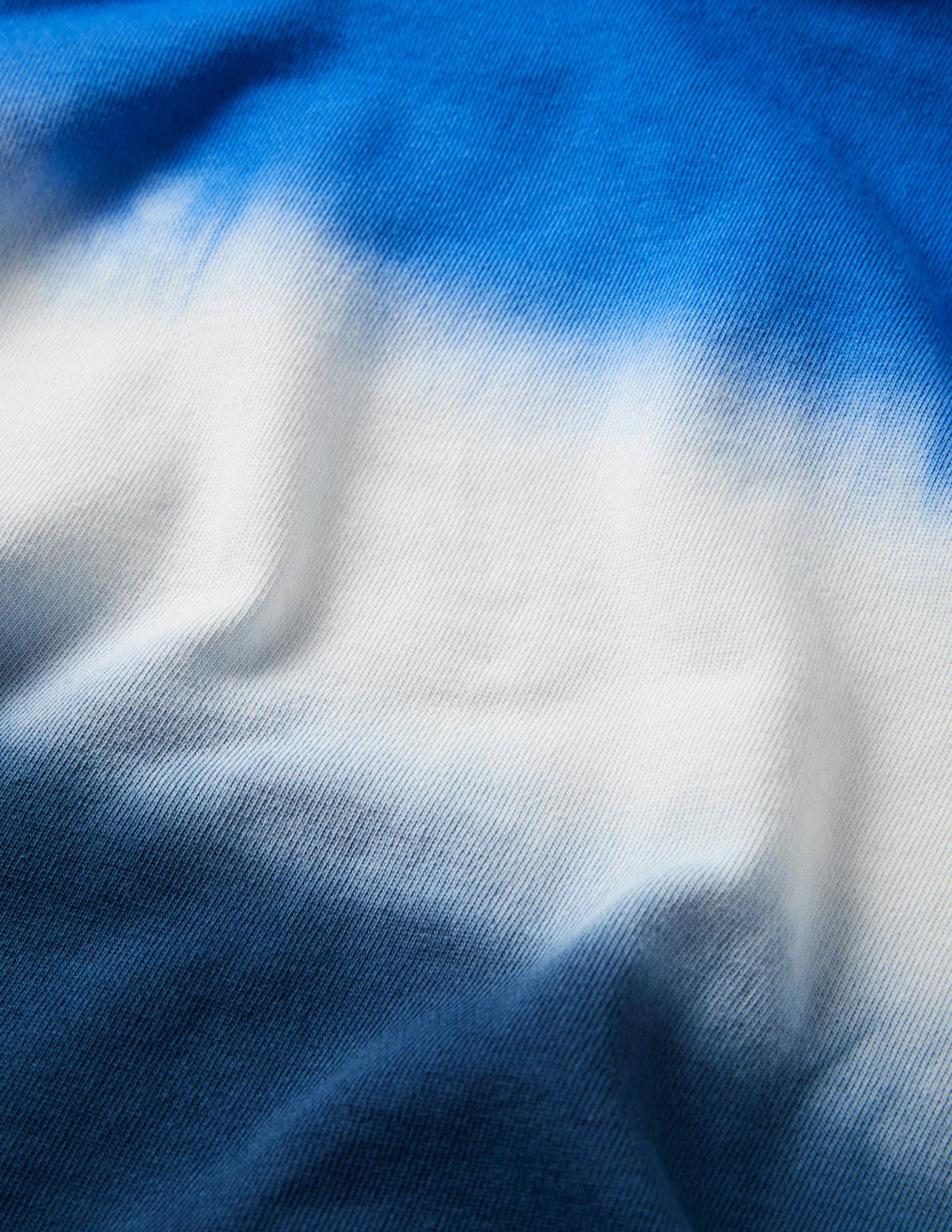 Gemustertes Sweatshirt-Blau, Dip-Dye-3