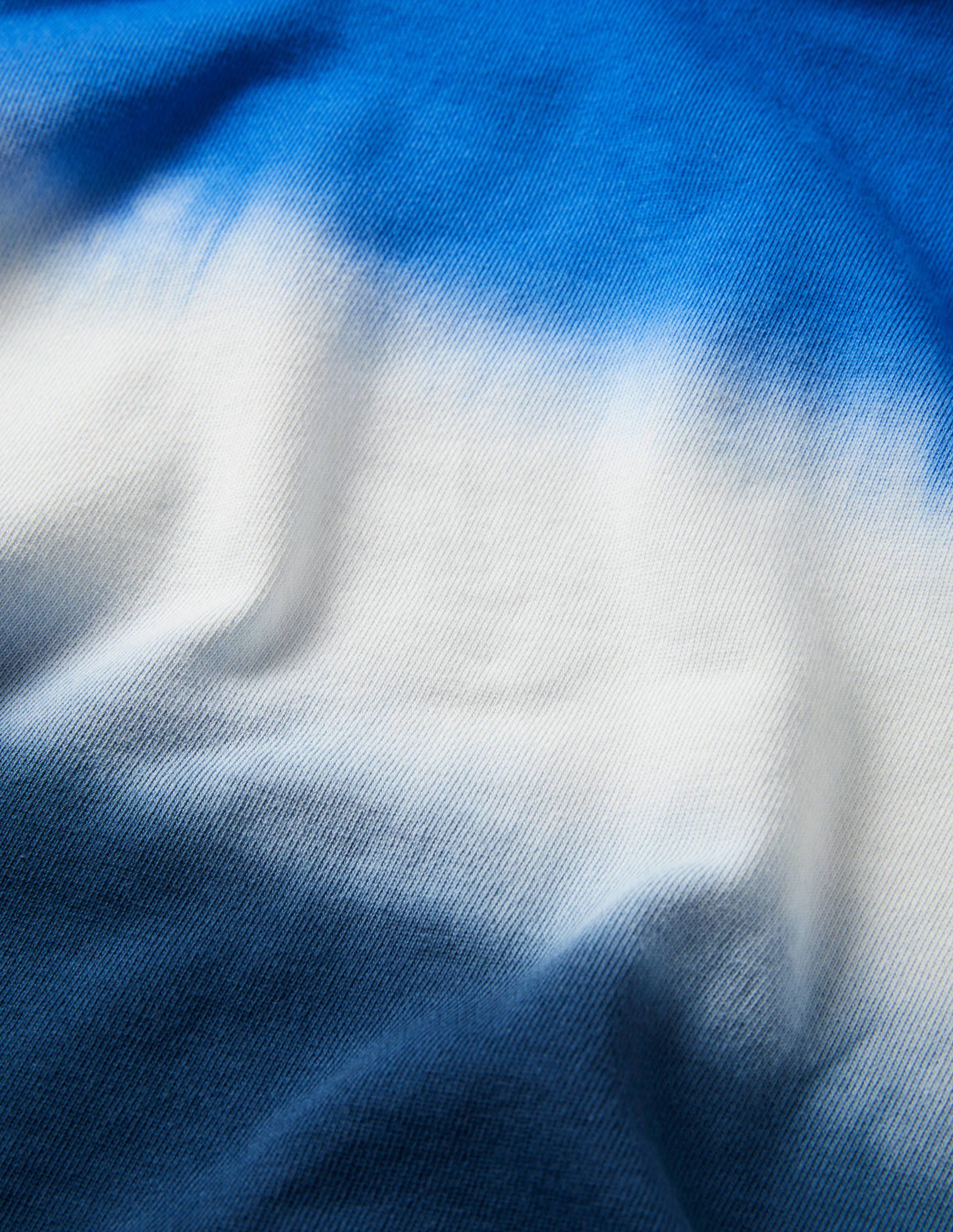 Gemustertes Sweatshirt-Blau, Dip-Dye - Image 3