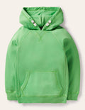 Stückgefärbter Hoodie-Leguangrün