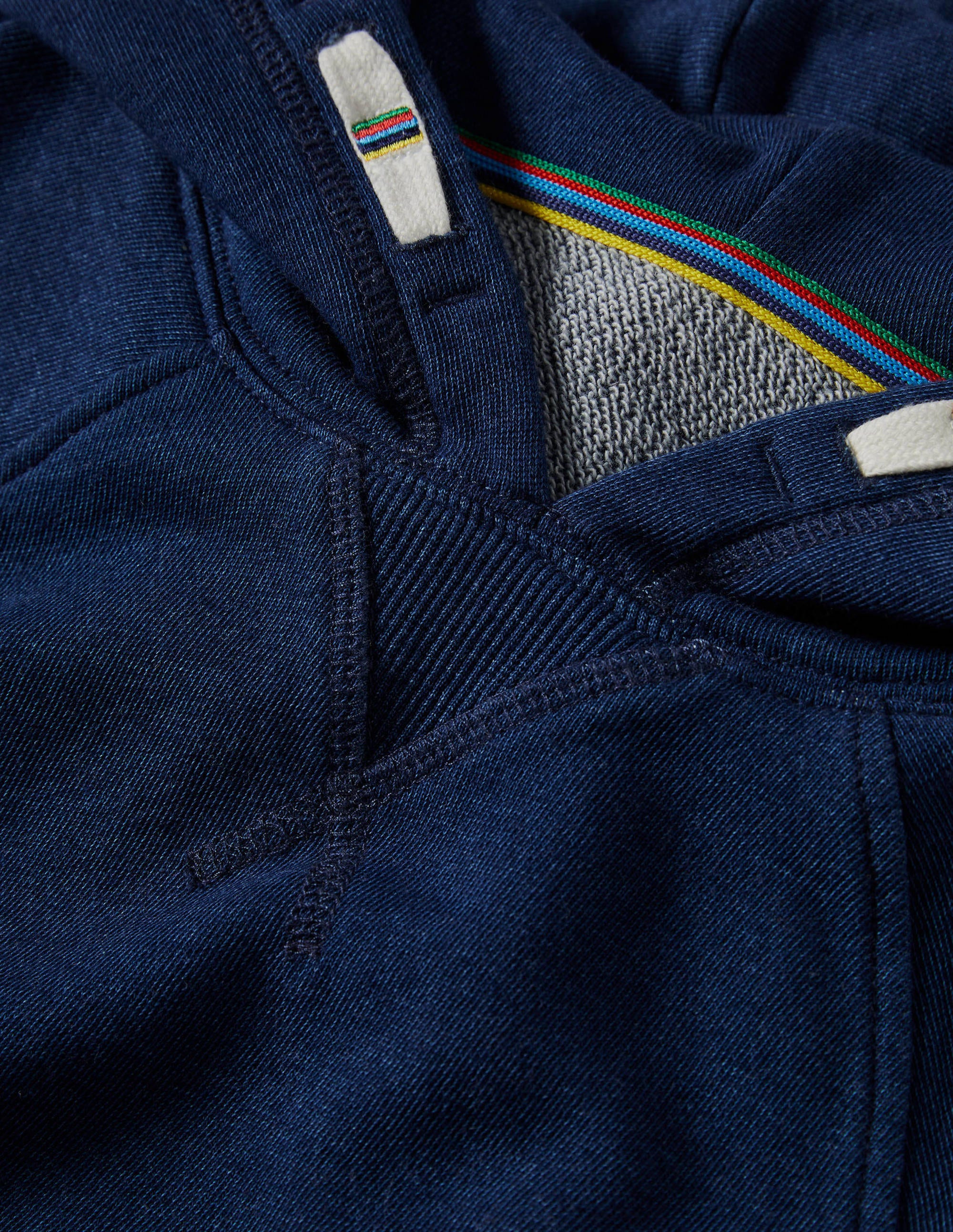 Sweat à capuche teint en pièce-Bleu marine indigo - Image 3