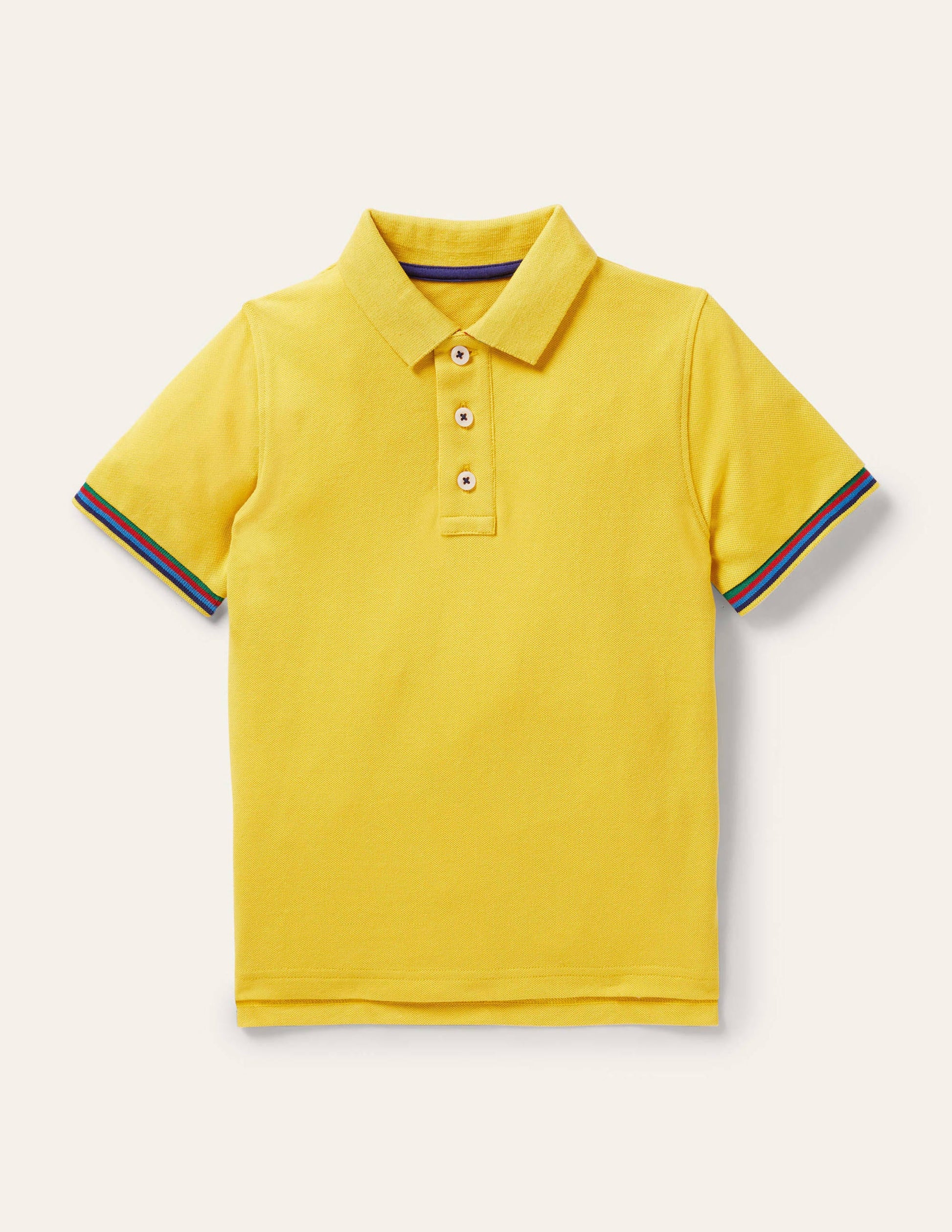 Piqué Polo Shirt-Daffodil Yellow-1
