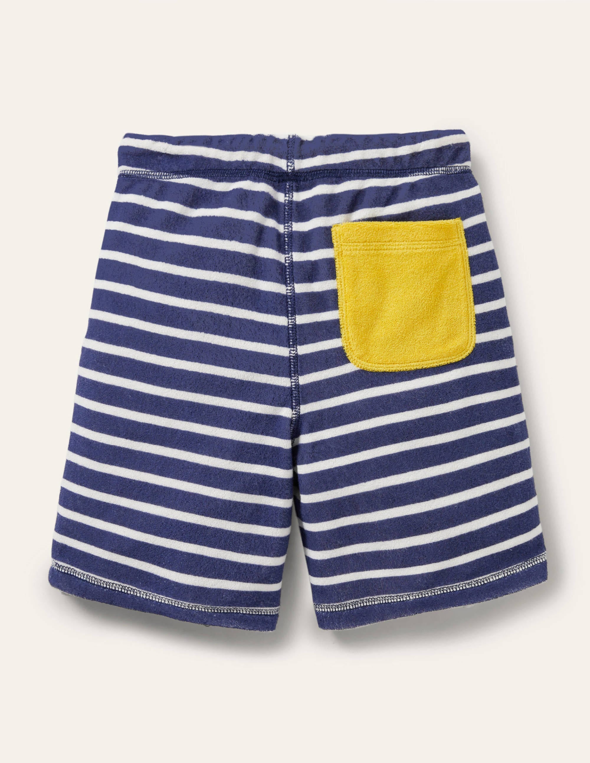 Short de survêtement en éponge-Bleu tribord/blanc - Image 2