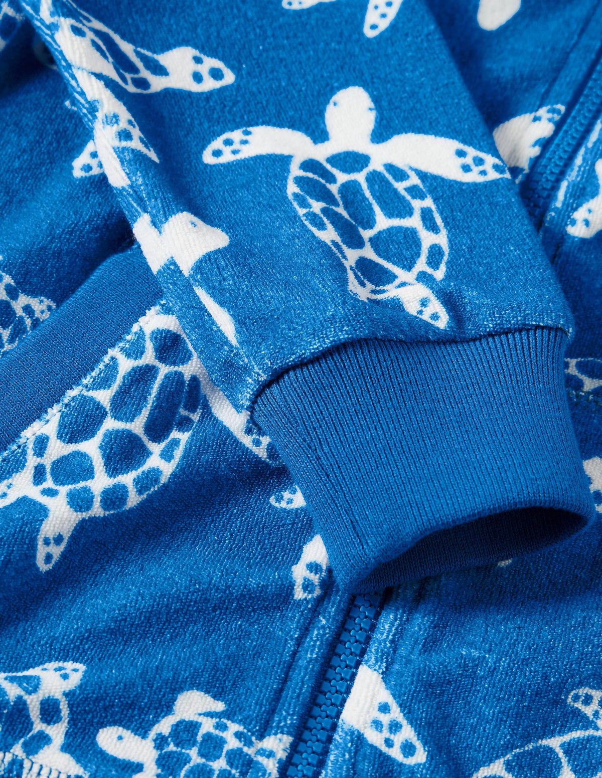 Frottee-Kapuzenjacke-Marokkoblau, Schildkröte - Image 3