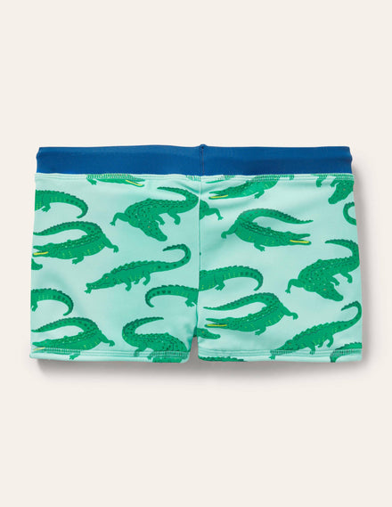 Swim Trunks-Neptune Blue/Crocodiles
