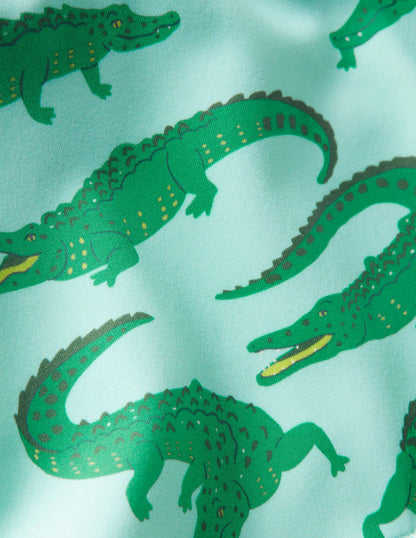 Badehose-Neptunblau, Krokodile-3