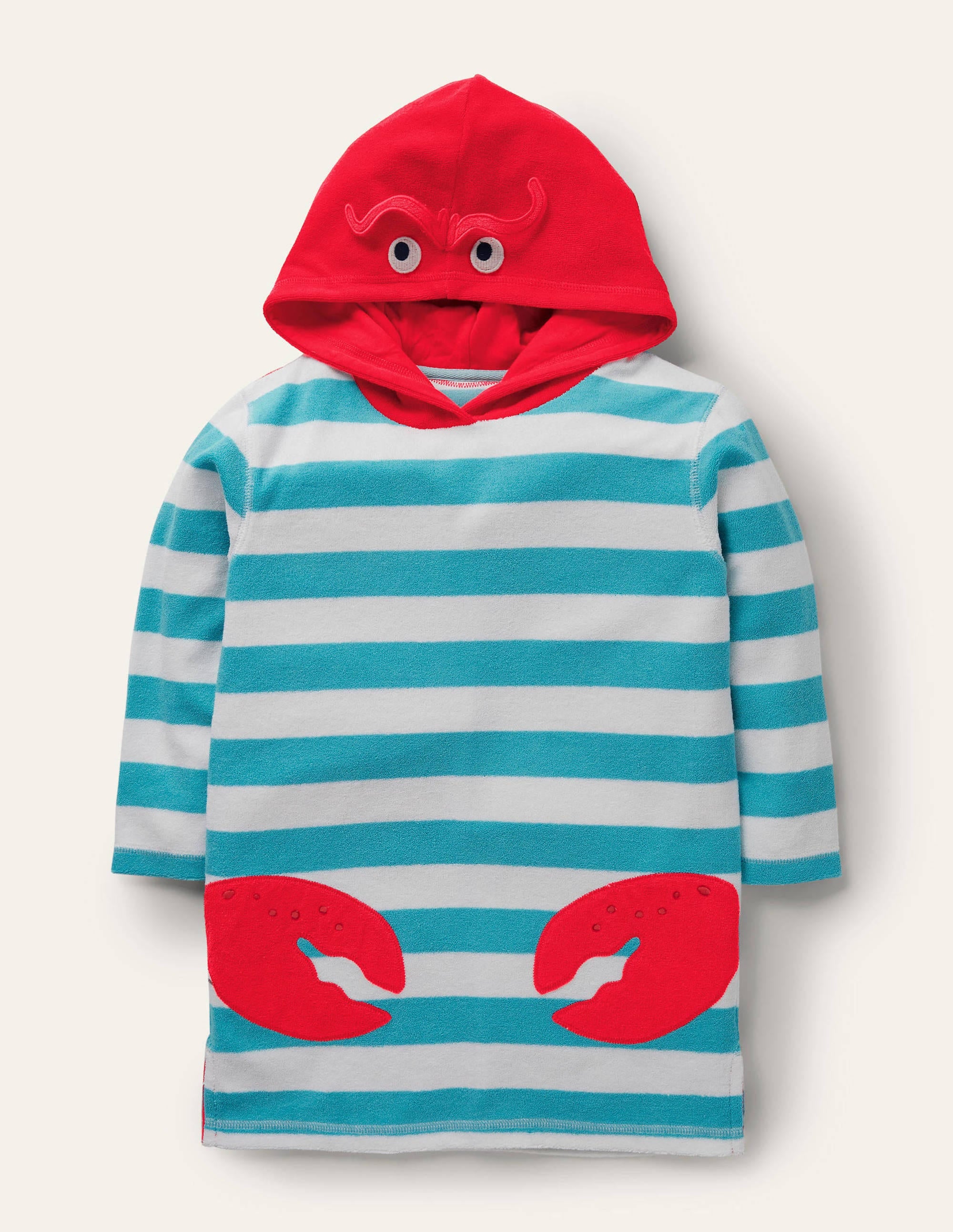 Poncho en éponge-Homard bleu aigue-marine - Image 1