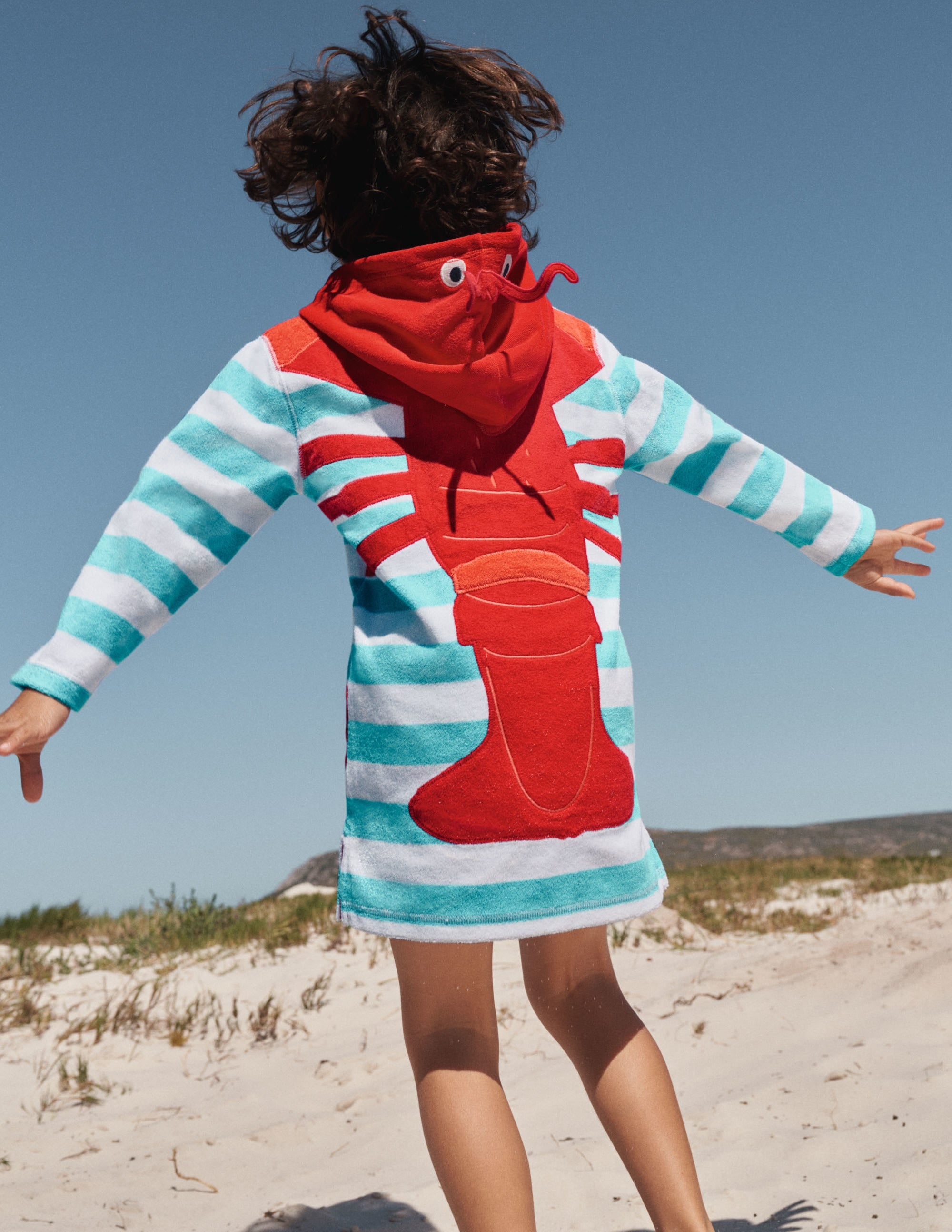 Poncho en éponge-Homard bleu aigue-marine - Image 4