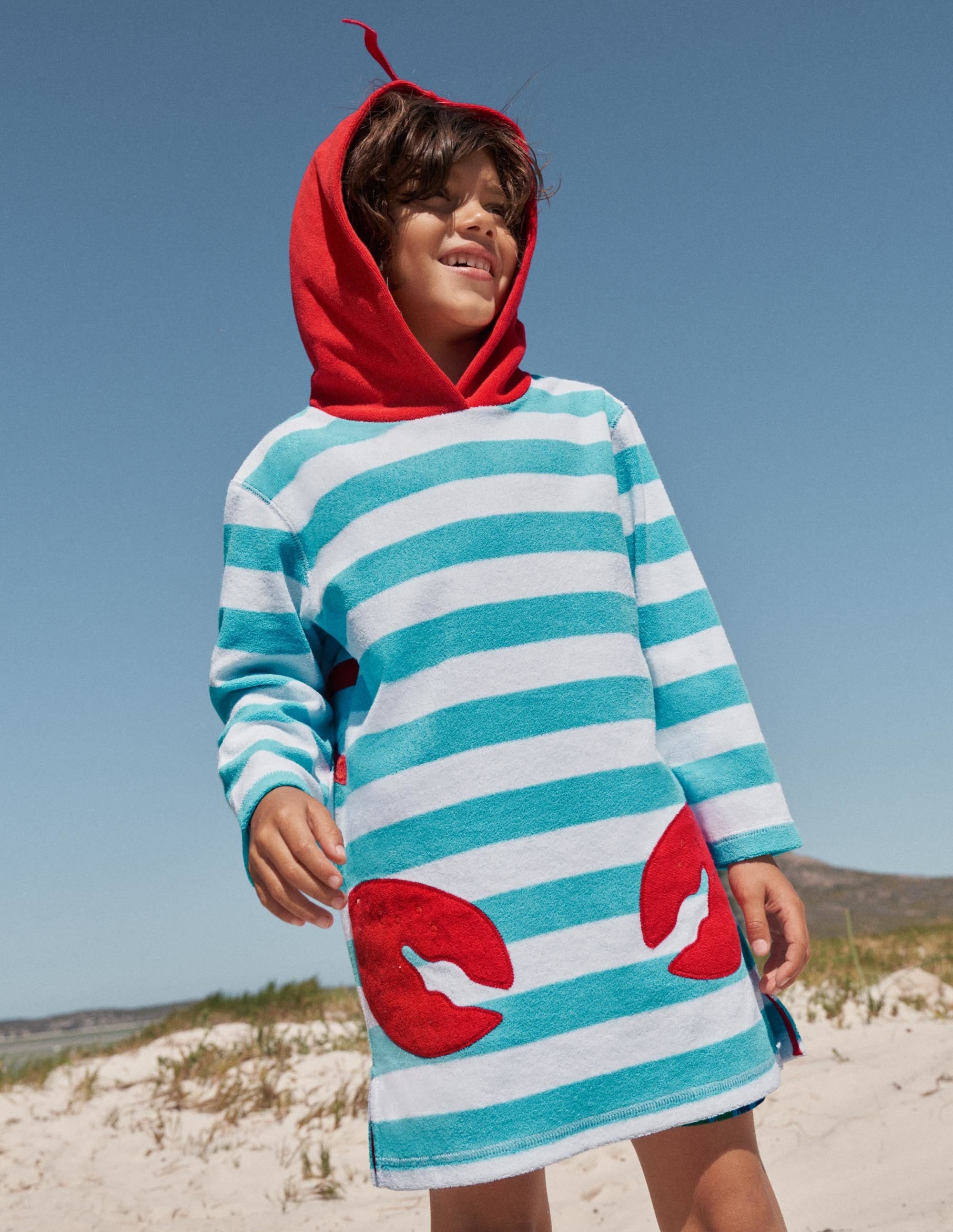 Poncho en éponge-Homard bleu aigue-marine - Image 5