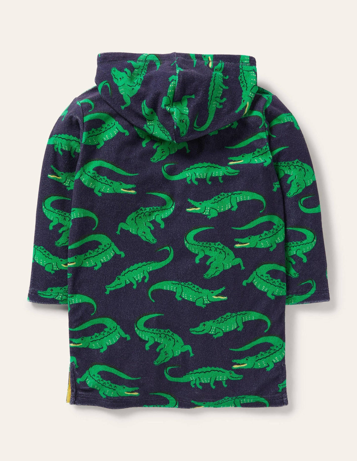 Poncho en éponge-Crocodiles bleu marine universitaire