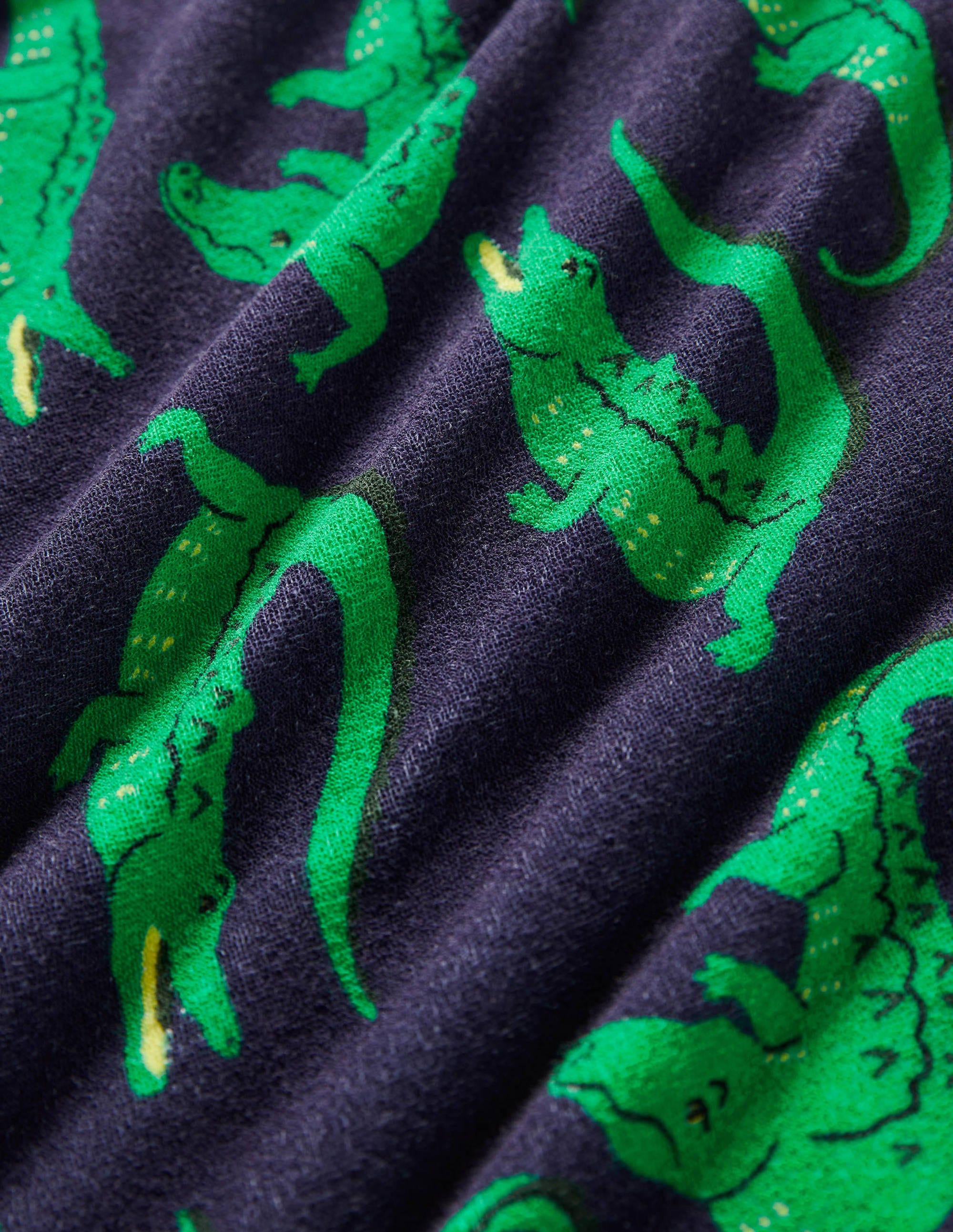 Frottee-Badeponcho-Schuluniform-Navy, Krokodile - Image 3