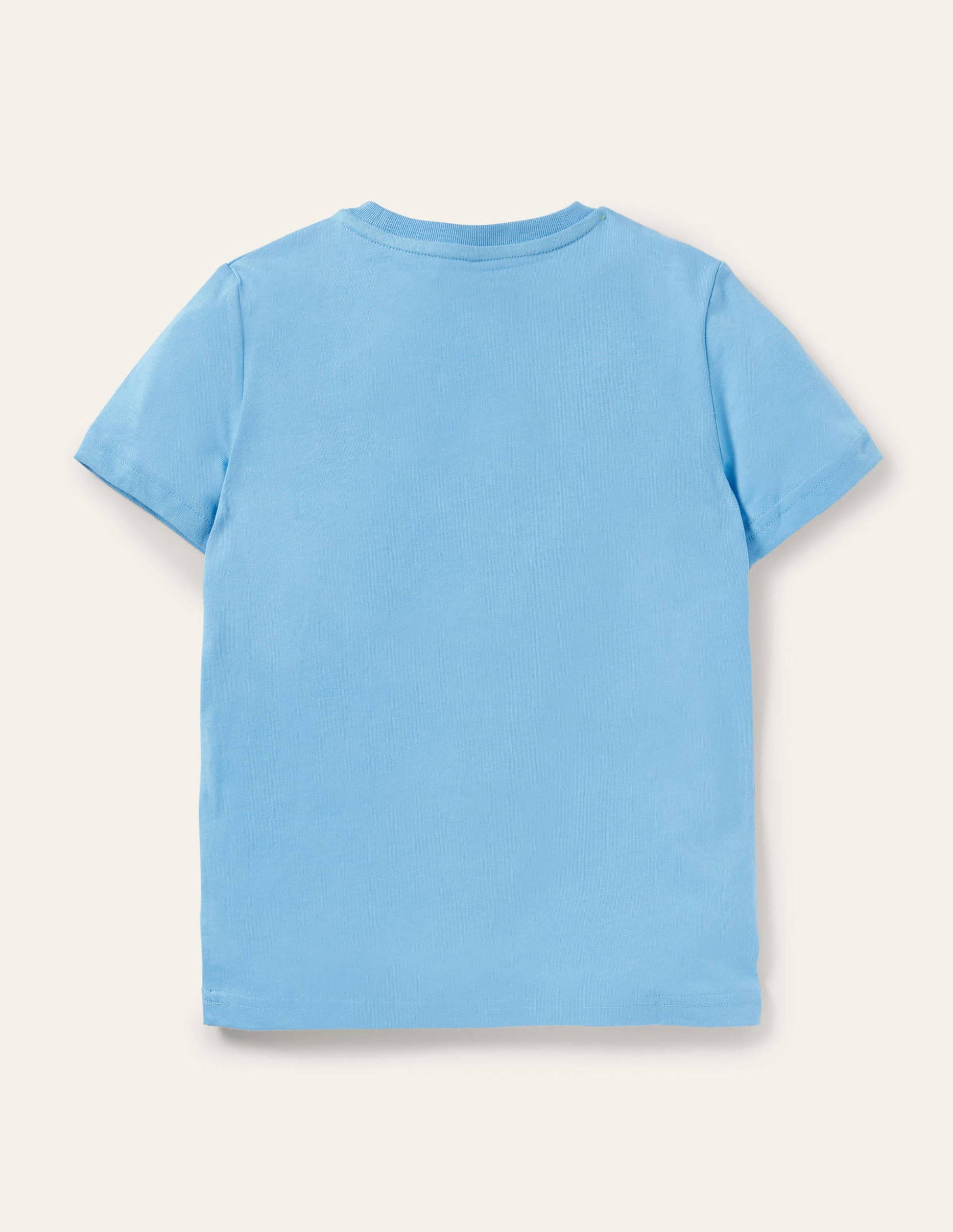 T-Shirt mit Gittermotiv-Surfbrett-Blau, Tiere-2