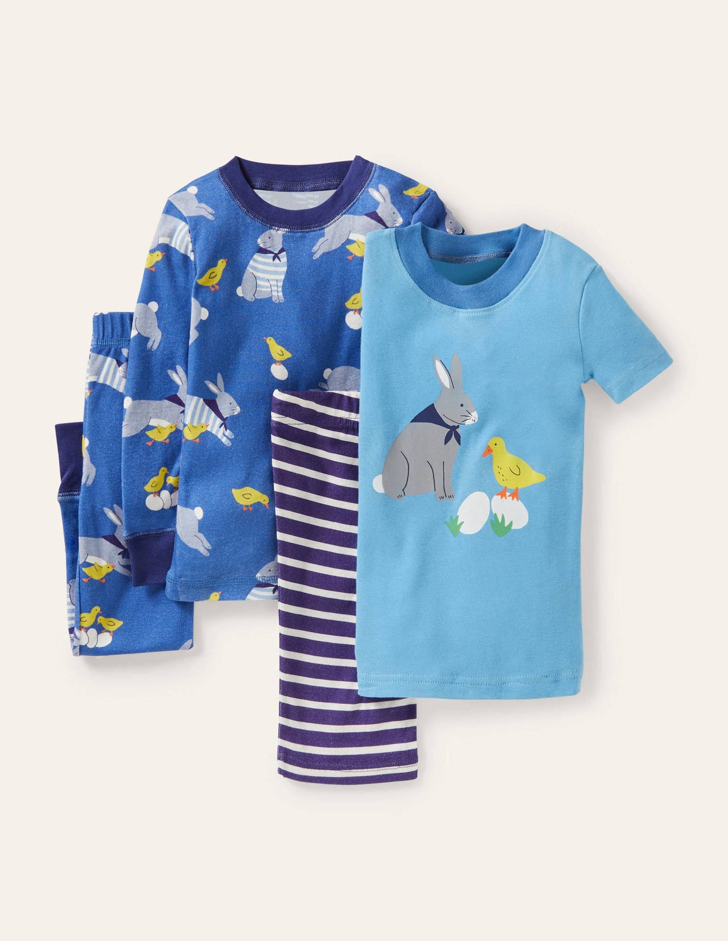 Easter Twin Pack Pyjamas-Bright Marina Easter Bunny