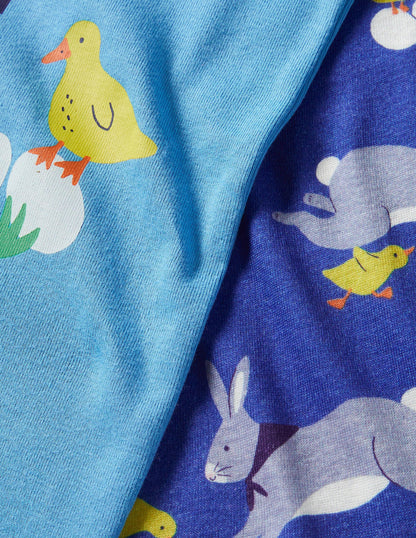 Easter Twin Pack Pyjamas-Bright Marina Easter Bunny