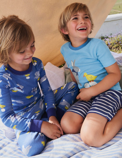 Easter Twin Pack Pyjamas-Bright Marina Easter Bunny