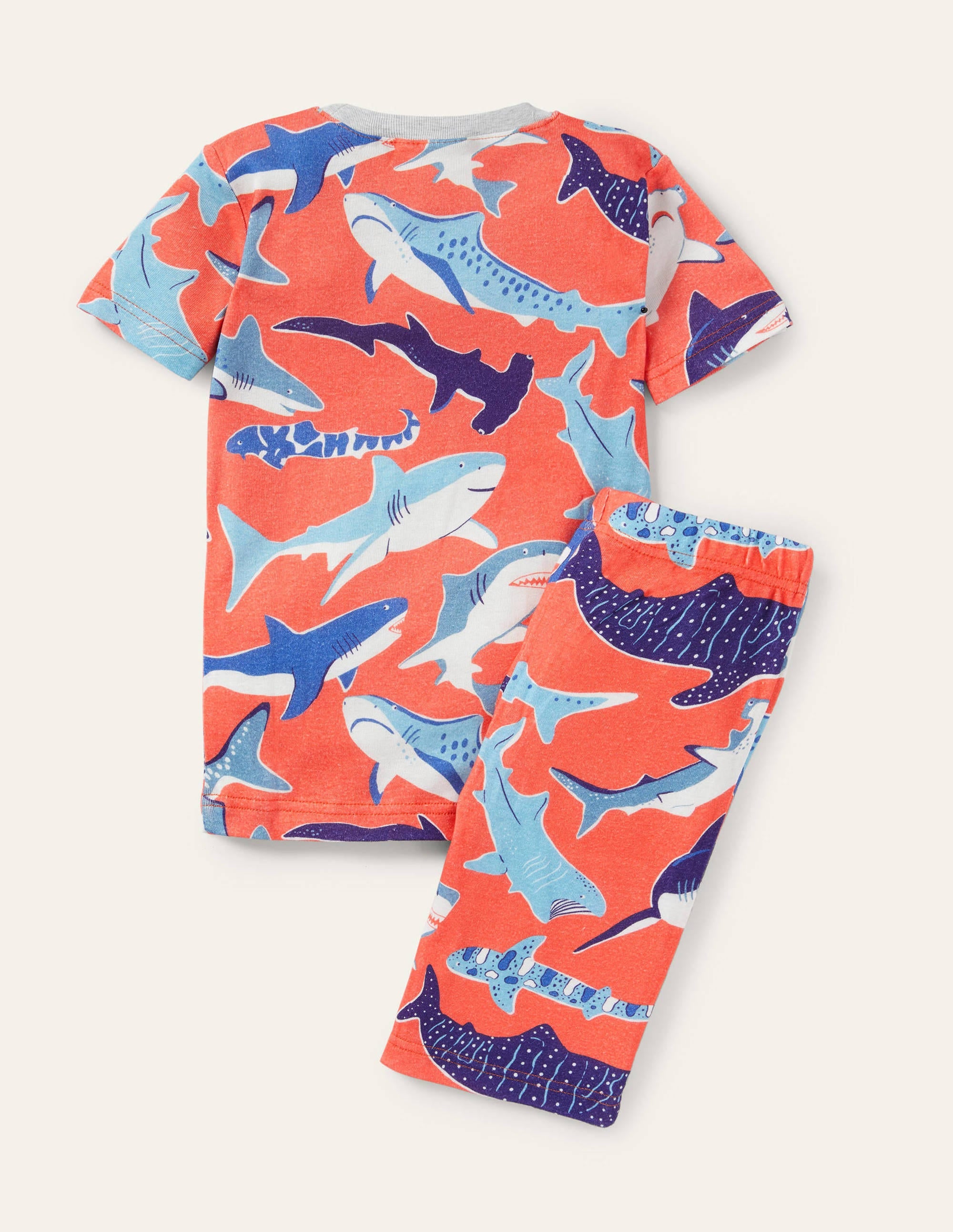 Pyjama phosphorescent douillet-Requins rouge tendre - Image 2