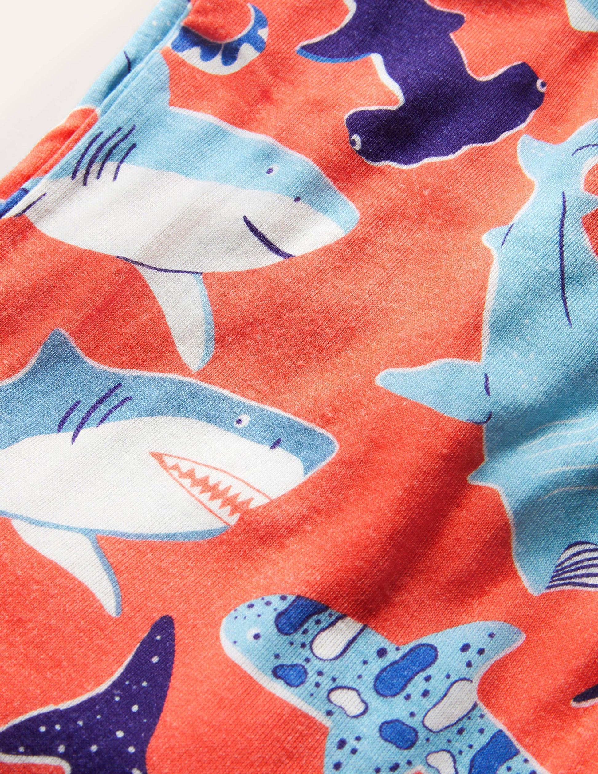 Pyjama phosphorescent douillet-Requins rouge tendre-3